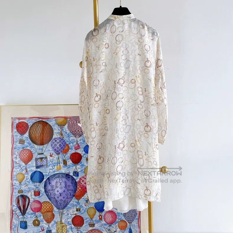 Hermes Hermes Silk Dress Size XXS / US 00 / IT 34 - 2 Thumbnail