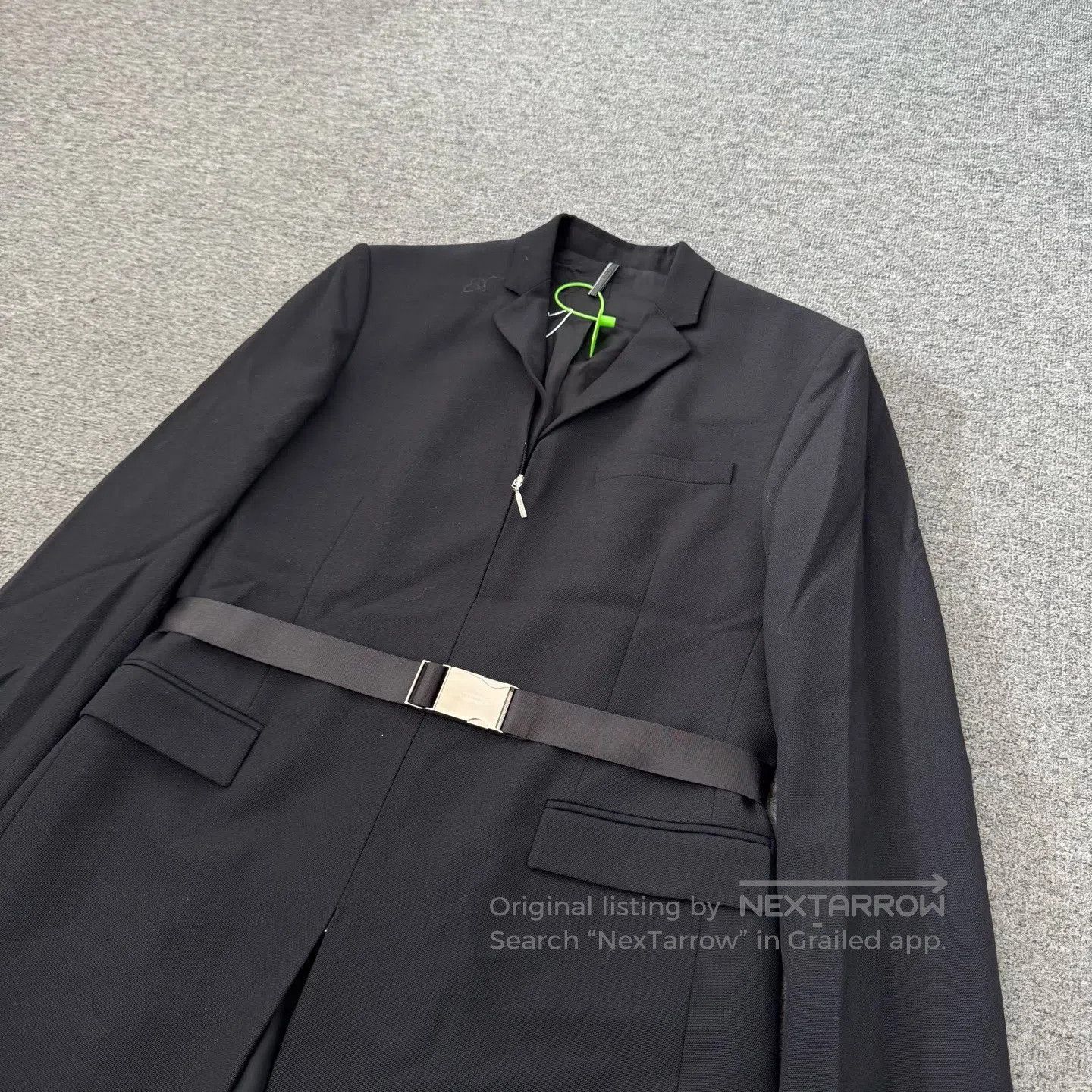 Dior Dior Elegant waist belt and zipper suit jacket| Size 46R - 4 Thumbnail