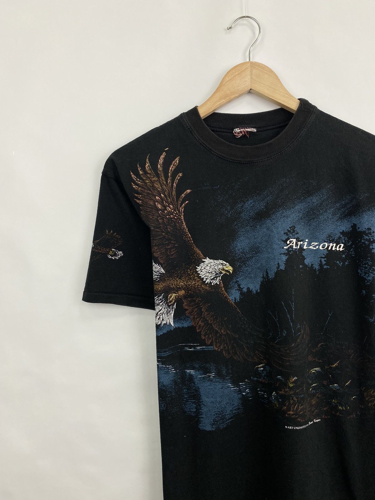 Native 🇺🇸 Vintage 1995 Arizona Eagle Navajo NATIVE AMERICAN t-shirt Size US M / EU 48-50 / 2 - 3 Thumbnail