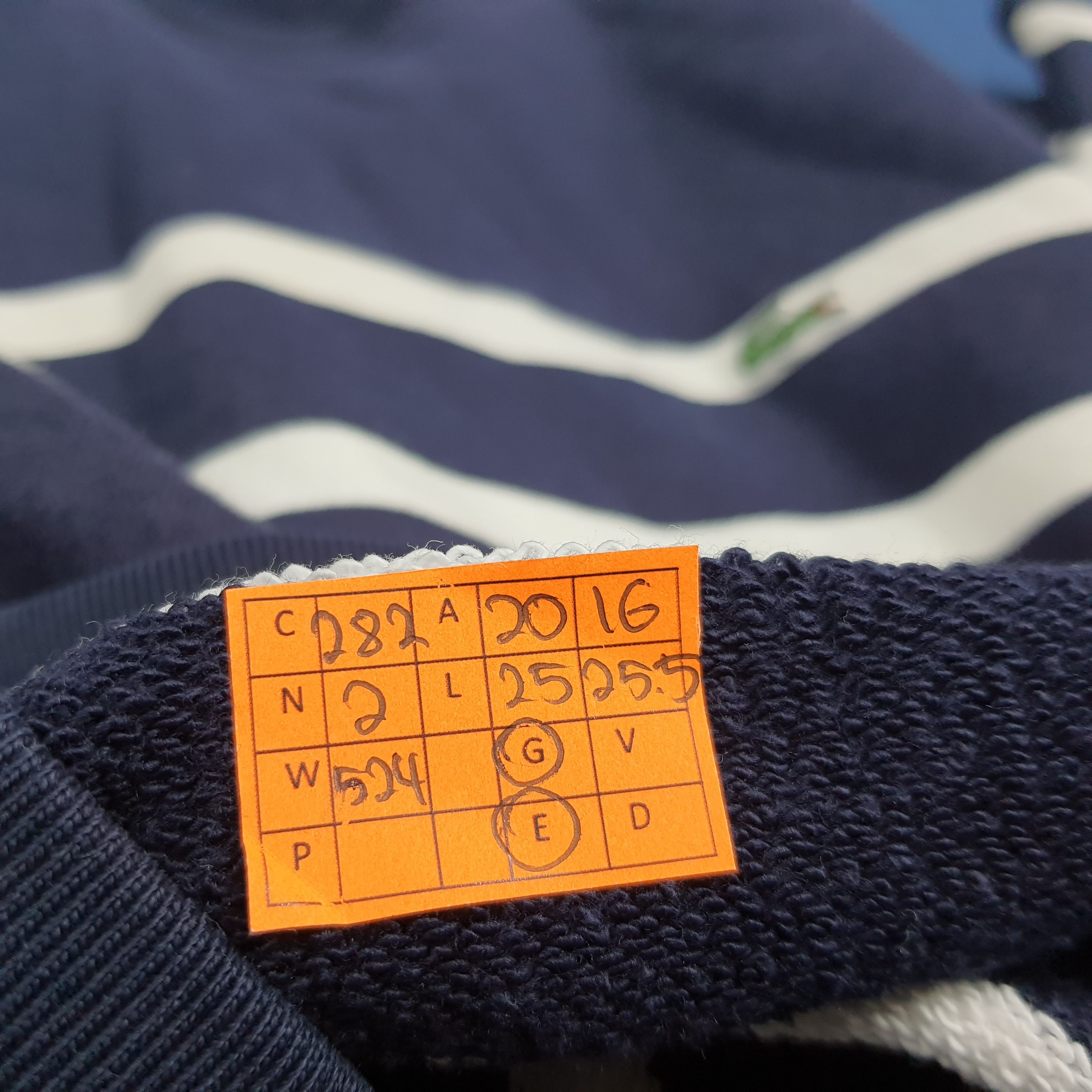 Lacoste Vintage Lacoste Designer Stripes Sweatshirt C282N2 Size US S / EU 44-46 / 1 - 9 Thumbnail