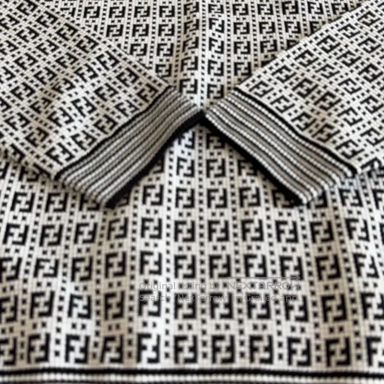 Fendi Fendi Full Print FF Round Neck Knit Sweater Size US L / EU 52-54 / 3 - 7 Thumbnail