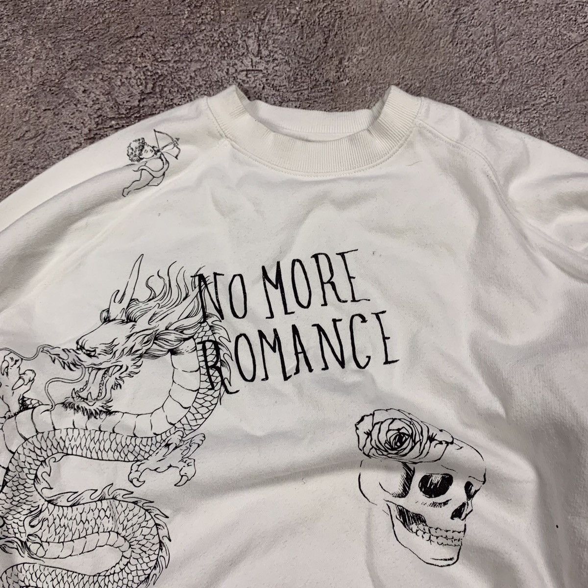Vintage Vintage Y2K Japanese Sweatshirt No More Romance Streetwear L Size US L / EU 52-54 / 3 - 3 Thumbnail