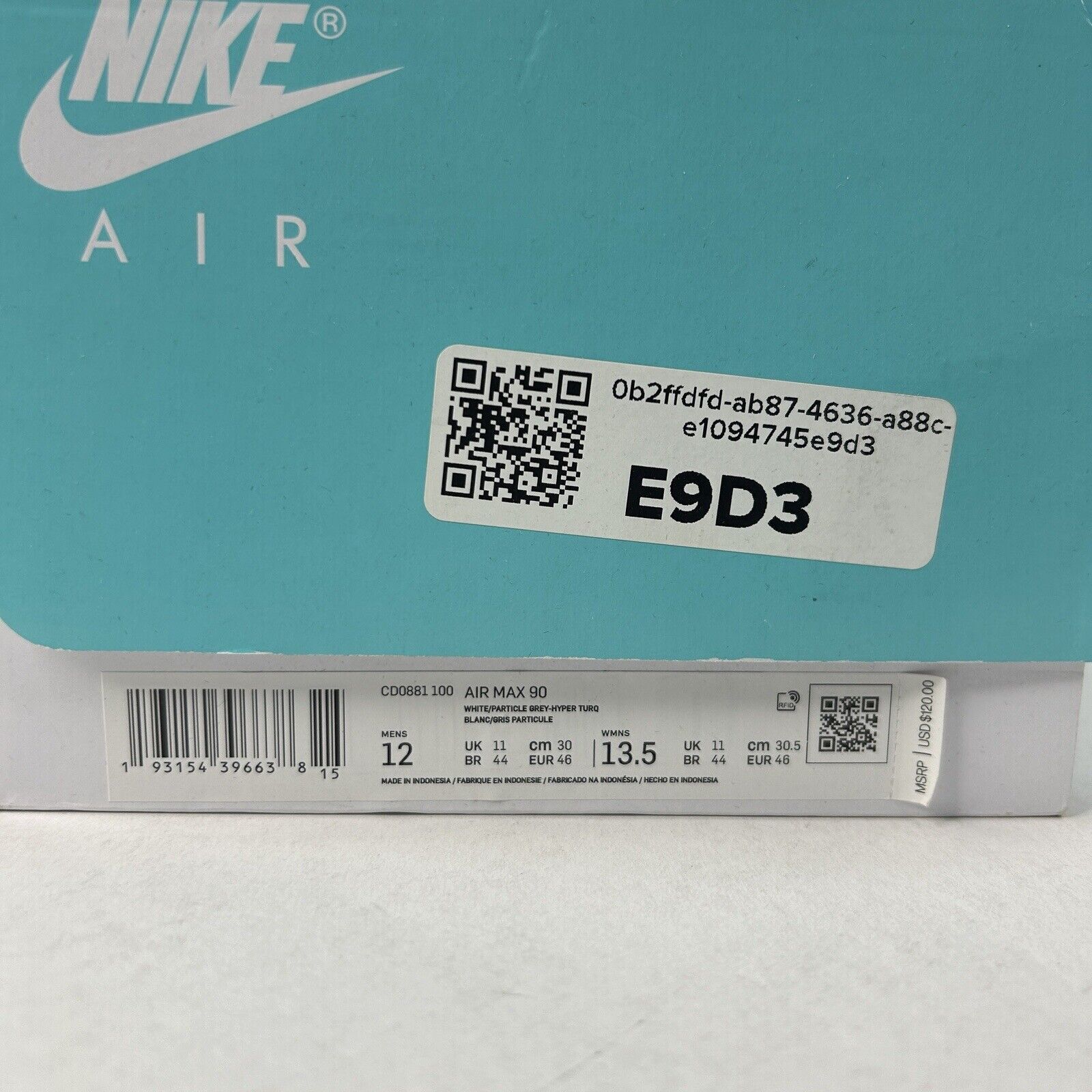 Nike Nike Air Max 90 Recraft “Hyper Turquoise” 2024 Size US 12 / EU 45 - 5 Thumbnail