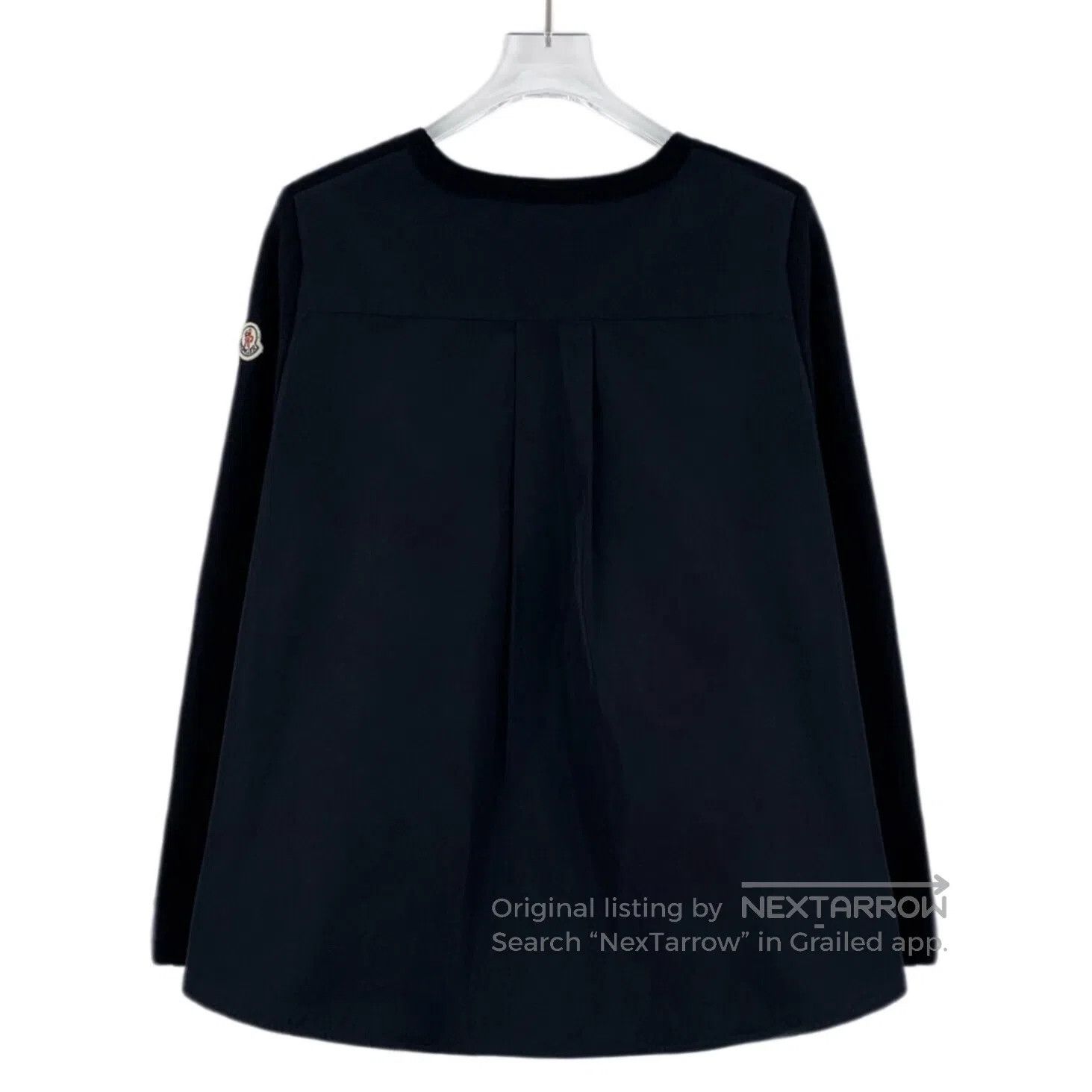 Moncler Moncler Black logo applique wool long-sleeve sweatshirt| Size US M / EU 48-50 / 2 - 2 Thumbnail