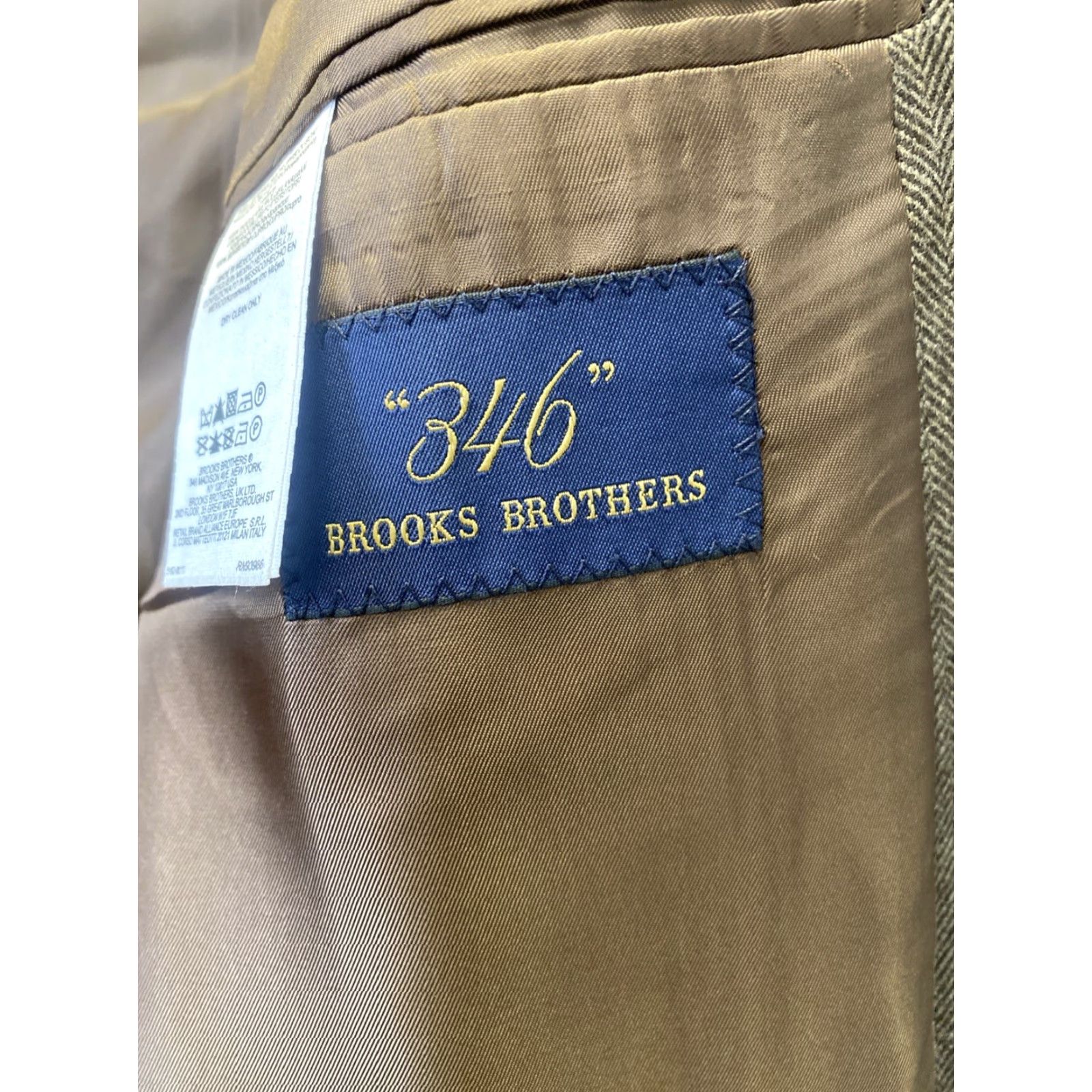 Brooks Brothers VINTAGE Brooks Brothers Blazer Mens 44 L Brown Sport Coat Jacket / 98-58 Size 44R - 4 Thumbnail