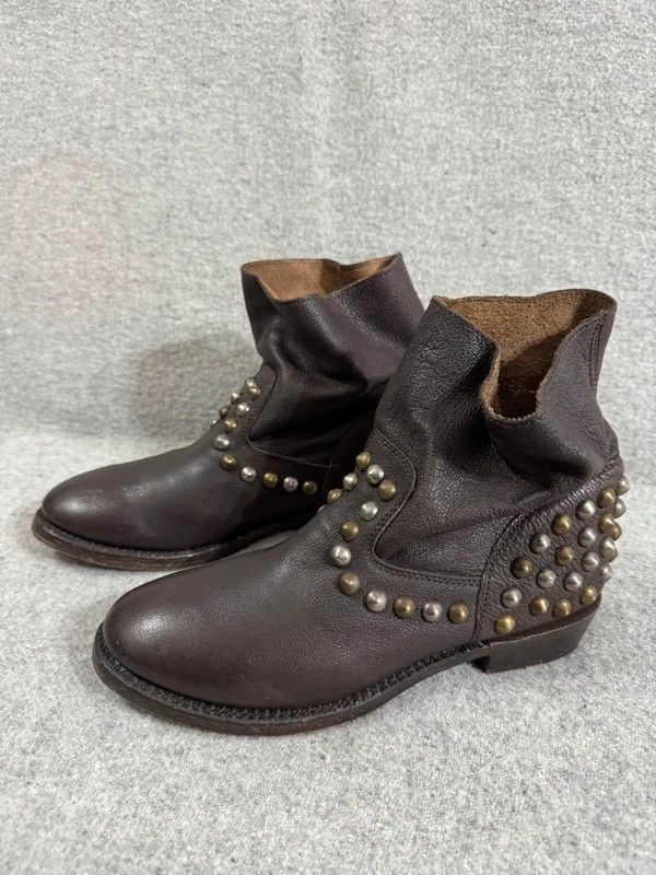 ASH ASH Venice Studded Moto Biker Boot Leather 39 1/2 handmade Size US 9.5 / IT 39.5 - 7 Thumbnail