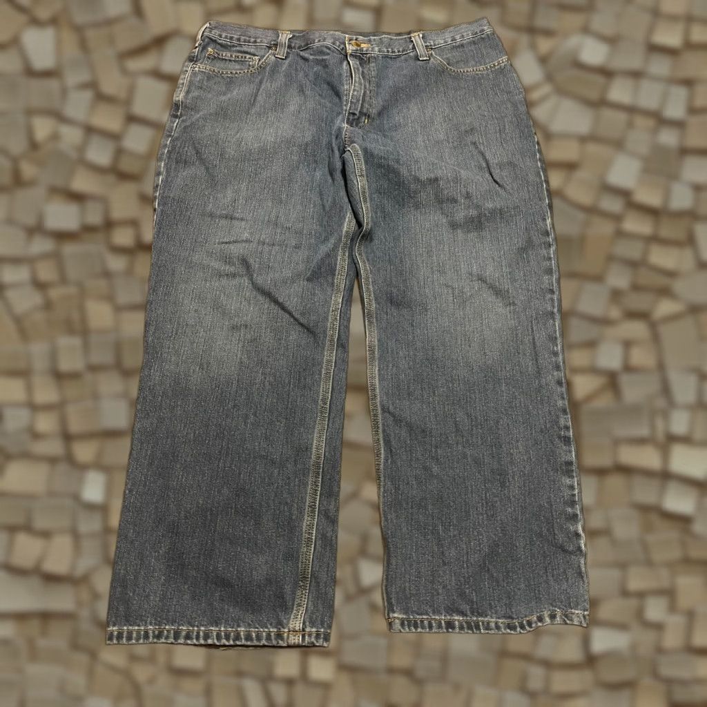 Carhartt Carhartt Jeans Mens 42x28 Blue Denim Straight Leg Relaxed Fit Jeans Size US 42 / EU 58 - 1 Thumbnail
