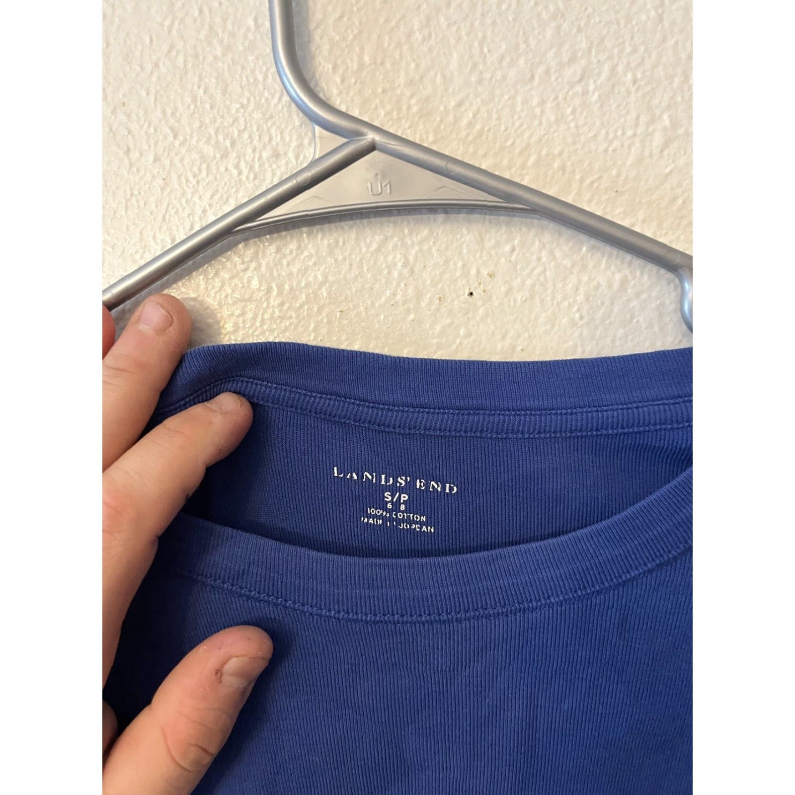 Lands' End Lands' End Top T-Shirt Women’s Small Blue Long Sleeve Round Neck Solid Casual Shirt Womens S Blue Lands' End Indoor? Size S / US 4 / IT 40 - 3 Thumbnail