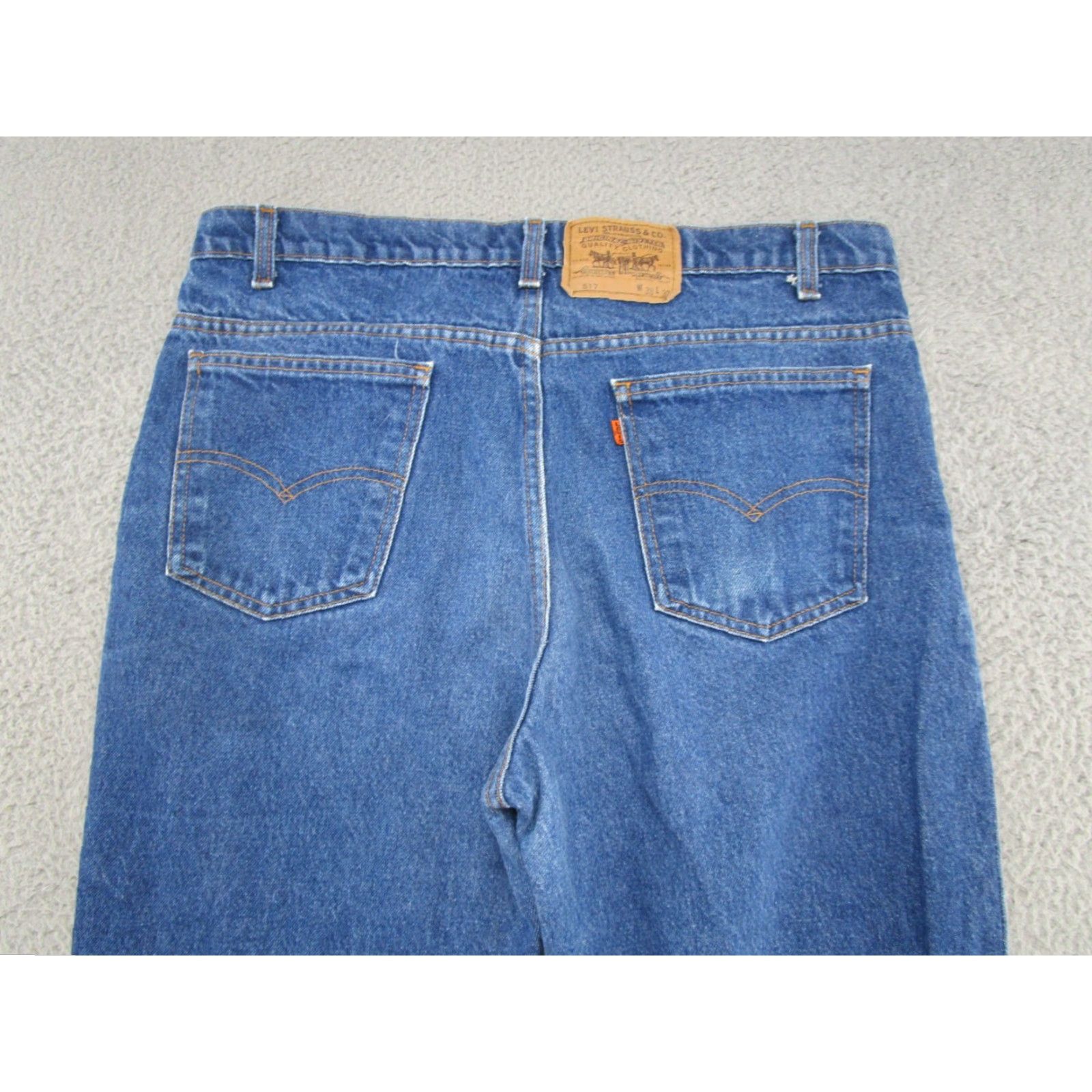 Levi's VINTAGE LEVI'S Orange Tab 517 Jeans Men's 38x32 Blue Denim USA Made Size US 38 / EU 54 - 4 Thumbnail