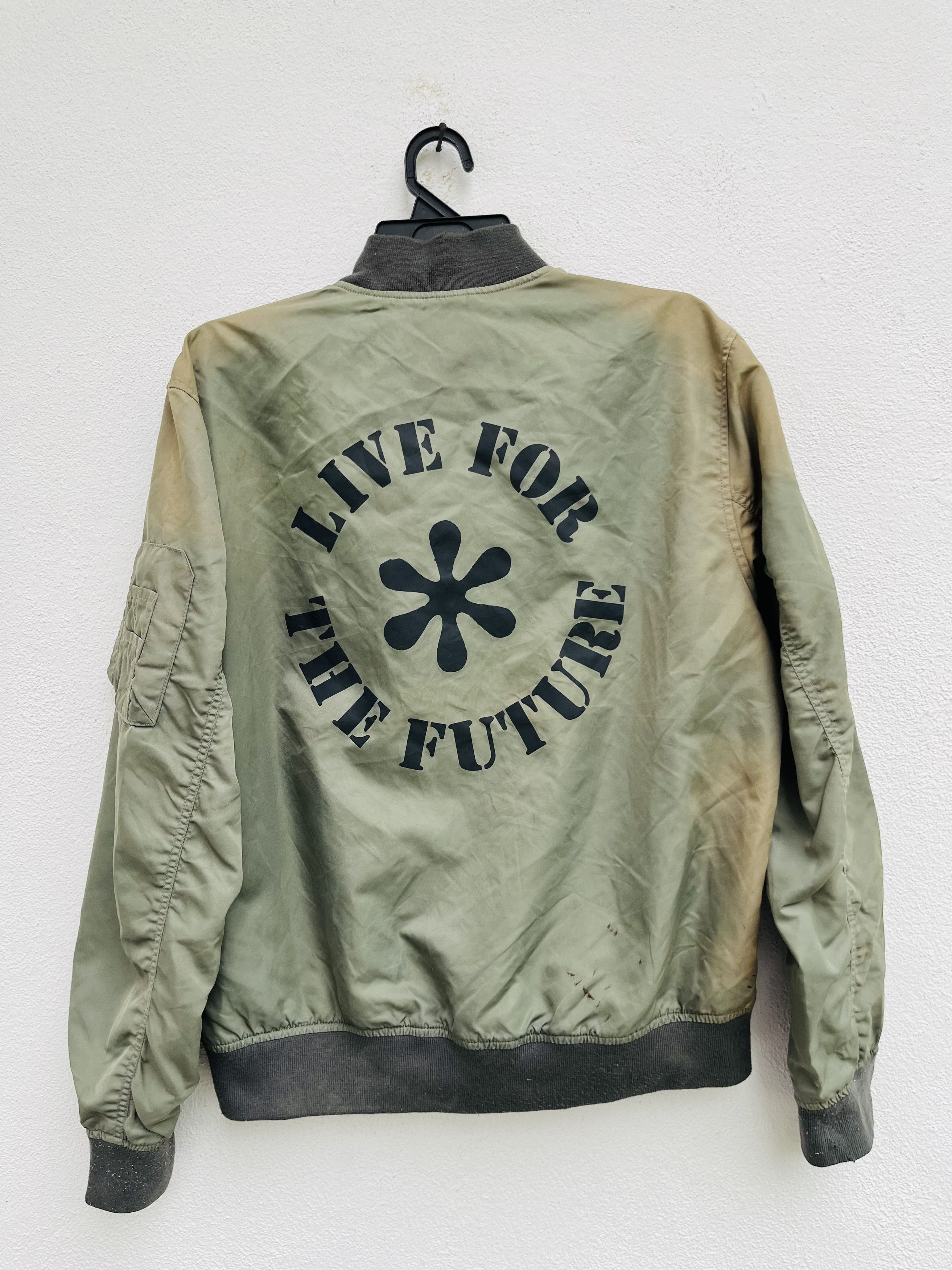 Japanese Brand Vintage Live For The Future Flight Jacket Style Size US M / EU 48-50 / 2 - 1 Thumbnail