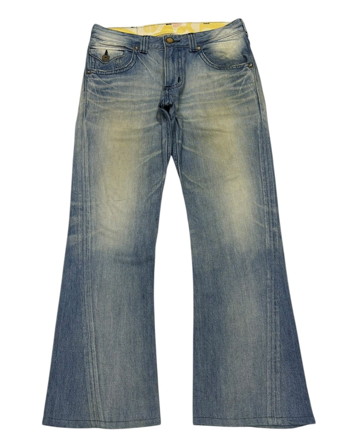 Edwin Flare Edwin Blue Trip Nice Faded Flare Denim Jeans Size US 34 / EU 50 - 1 Thumbnail