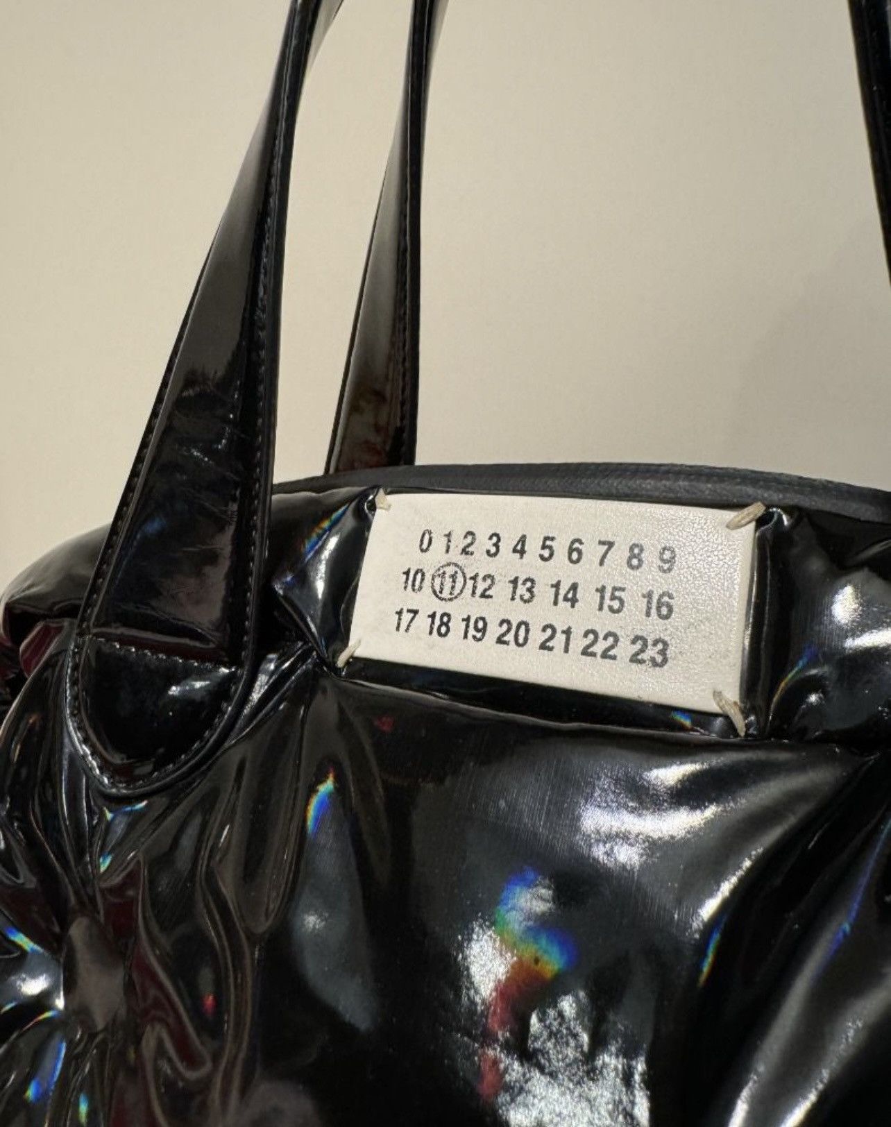 Maison Margiela Maison Margiela glam slam black hologram bag Size ONE SIZE - 5 Thumbnail
