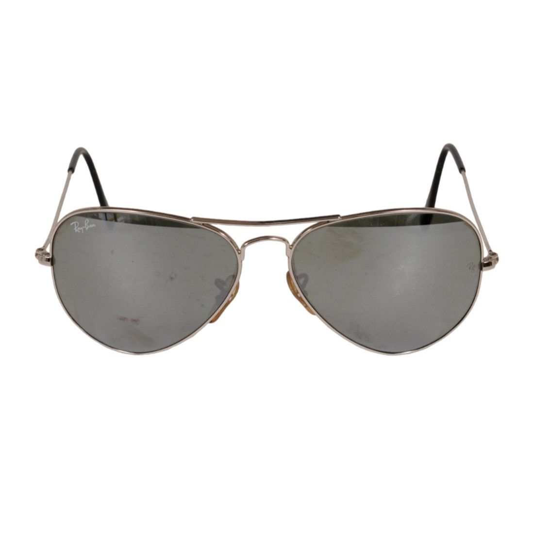 RayBan Aviator Sunglasses Large Metal Gray Black Shades Size ONE SIZE - 11 Thumbnail