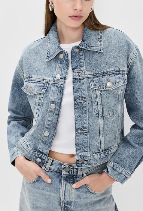 DL1961 DL1961 Jodie Denim Jean Jacket Salt Lake (Vintage) ( XS ) Size XS / US 0-2 / IT 36-38 - 1 Thumbnail