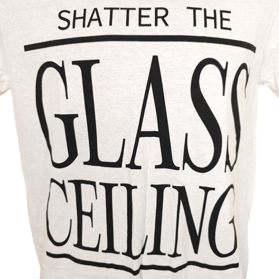 Vintage Shatter The Glass Ceiling T Shirt Mens Size Small White Break Through Barriers Size US S / EU 44-46 / 1 - 3 Thumbnail