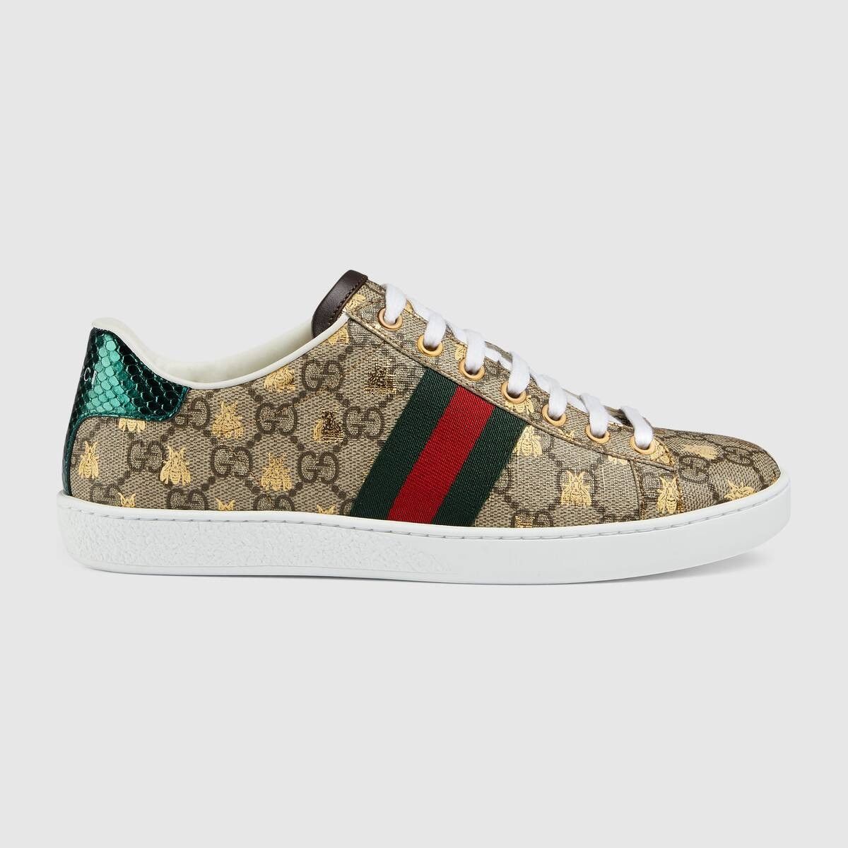 Gucci o1s1wg110425 Women's Gucci Ace Sneakers With Bees Multicolor Size US 5 / IT 35 - 1 Thumbnail