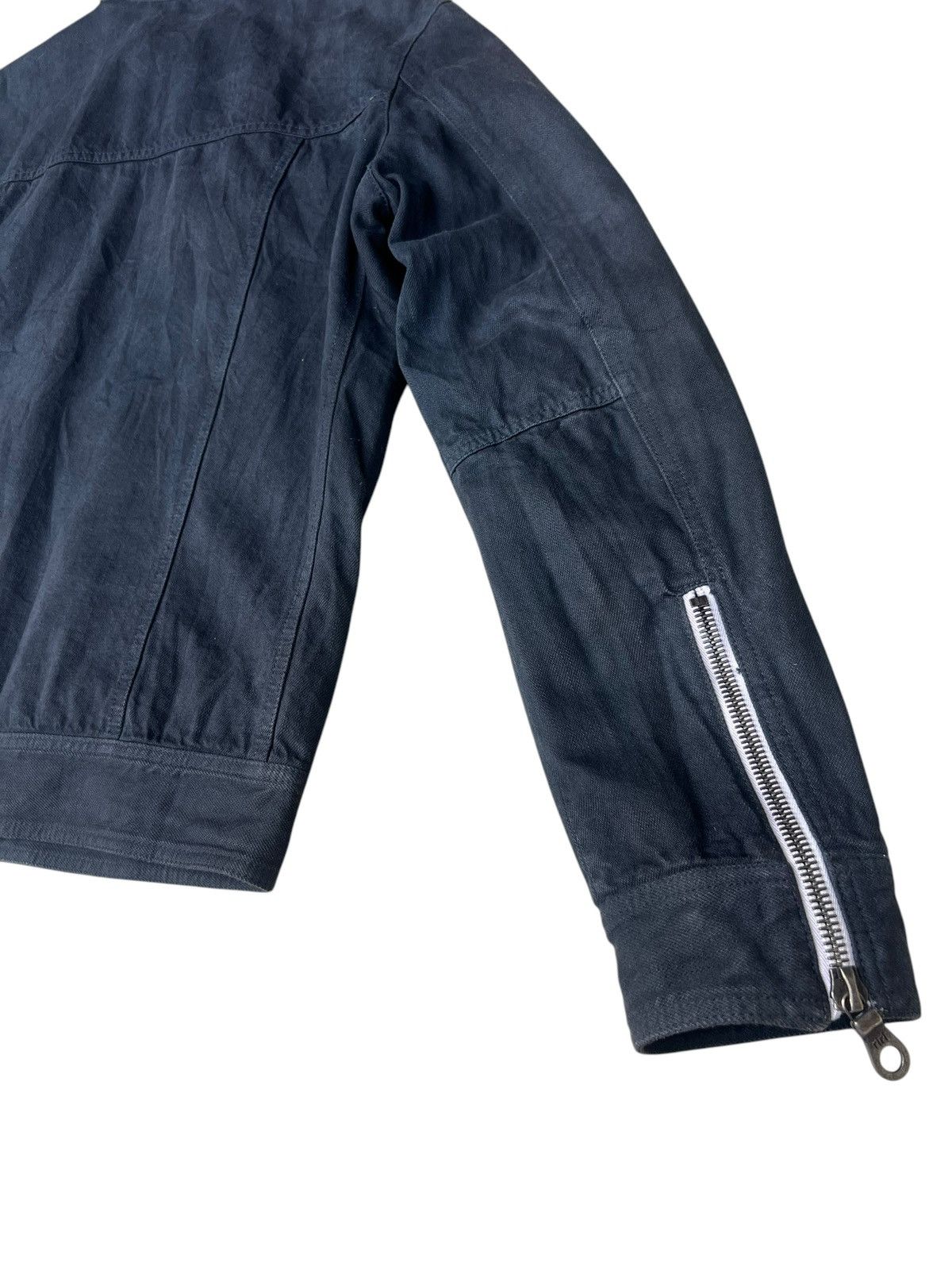 Japanese Brand PARANOID Japan RiRi Zip Quilted Lined Trucker Denim Jacket Size US M / EU 48-50 / 2 - 23 Thumbnail