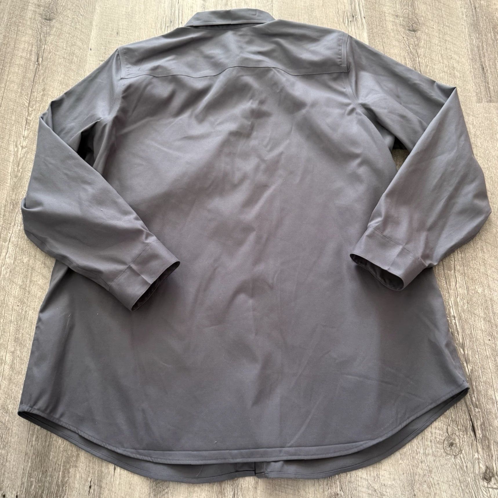 Coldwater Creek Coldwater Creek Top Womens Button-Up Shirt 1X Gray No Iron 3/4 Sleeve Classic Size XL / US 12-14 / IT 48-50 - 5 Thumbnail