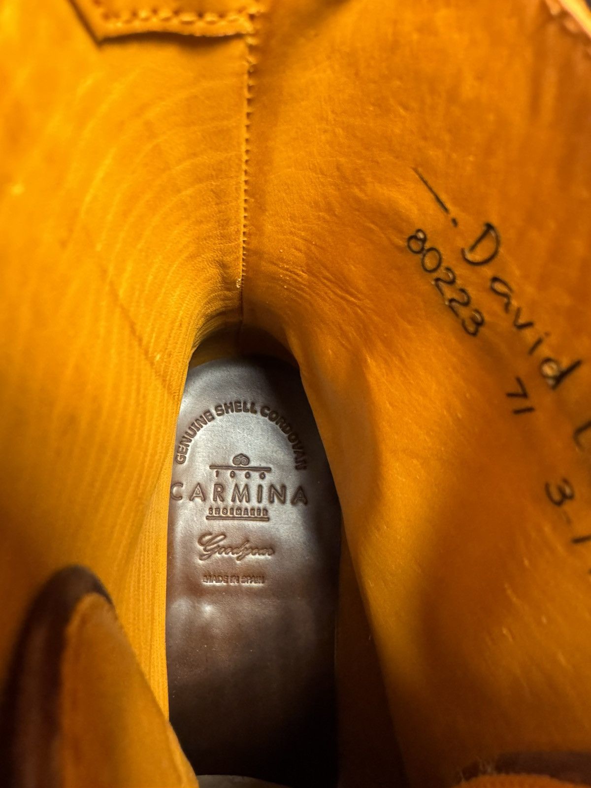 Carmina Carmina Custom Cordovan Frankenstitch Work Boots - Burgundy Size US 8.5 / EU 41-42 - 8 Thumbnail