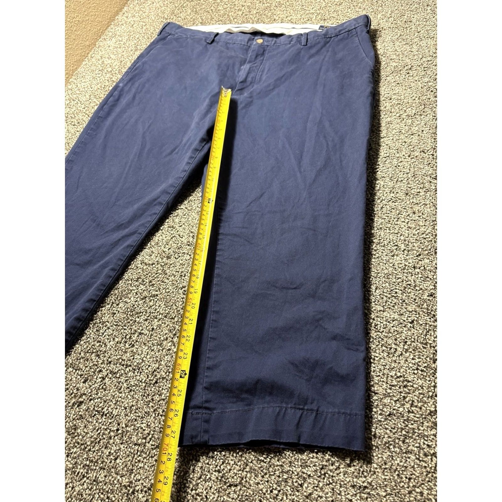 Polo Ralph Lauren Polo Ralph Lauren Chino Pants Men 44x27 Cotton Stretch Blue Regular Waist Flat Front 5-Pocket Size US XXL / EU 58 / 5 - 4 Thumbnail
