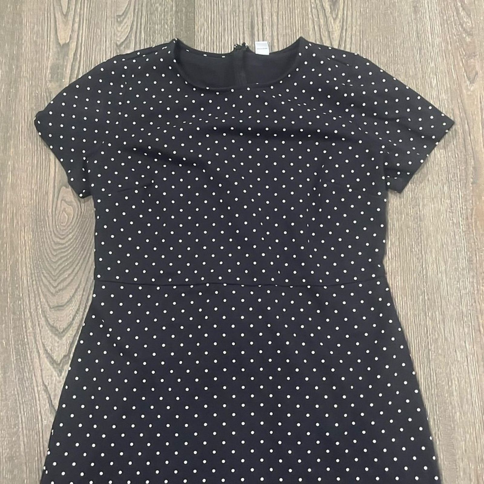 Old Navy Old Navy Polka Dot Short Sleeve Crew Neck Sheath Dress Size L / US 10 / IT 46 - 3 Thumbnail