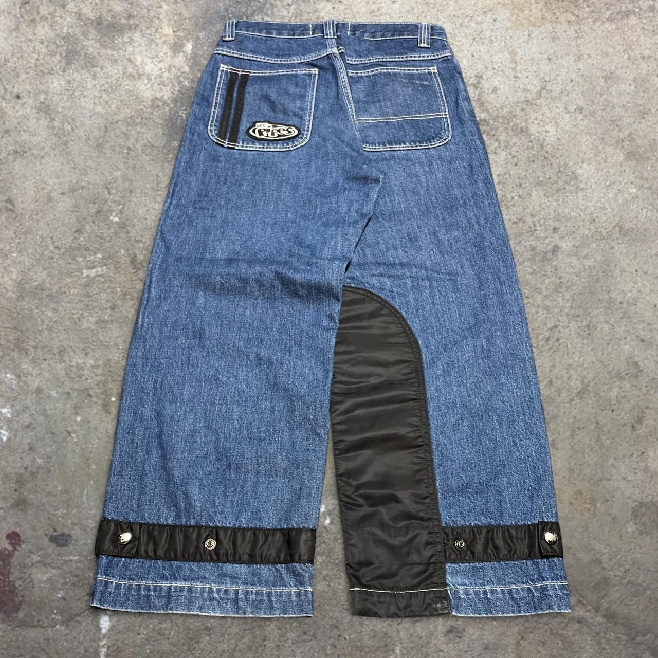 Lee Vintage Lee Pipes Baggy BMX Skater Jeans Paneled Nylon Denim Size US 30 / EU 46 - 1 Thumbnail