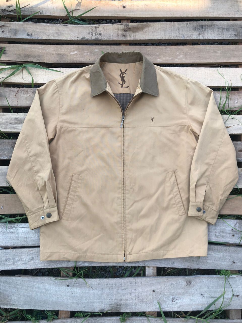 Yves Saint Laurent Vintage YSL Yves Saint Laurent Zipper Jacket Size US L / EU 52-54 / 3 - 1 Thumbnail