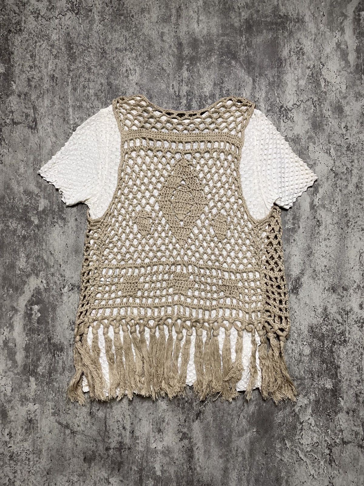 If Six Was Nine × KMRii × Le Grande Bleu (L.G.B.) 00s Japan brand knit vest goa ifsixwasnine lgb kmrii style Size US S / EU 44-46 / 1 - 2 Thumbnail