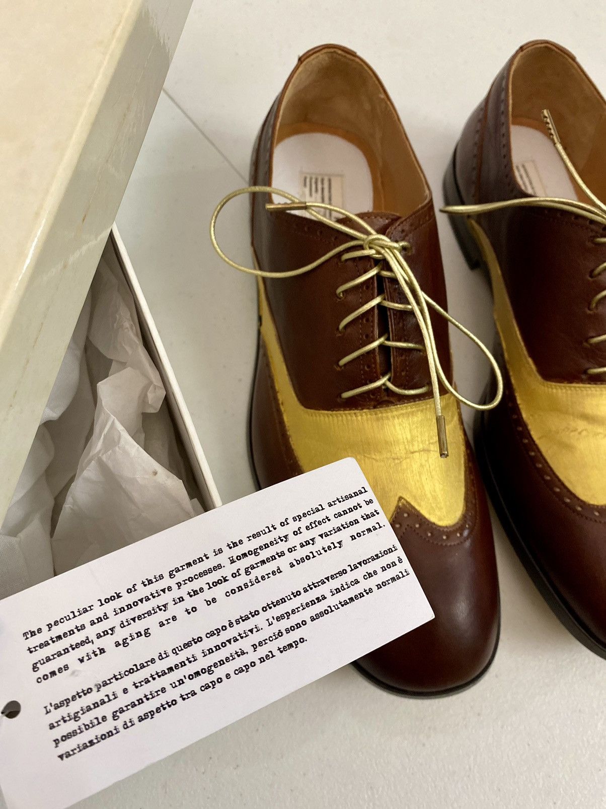 Maison Margiela Maison Margiela 22 🇮🇹 70’s San Fran Ceremony Wingtip Reps New Size US 9 / EU 42 - 3 Thumbnail
