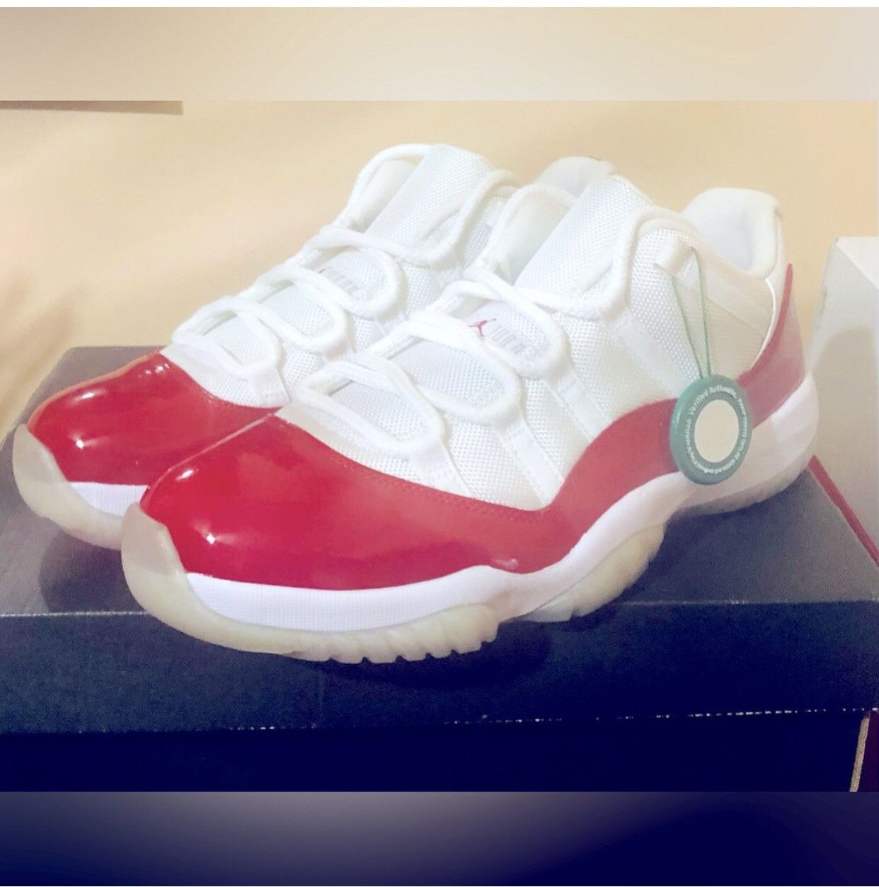 Jordan Brand Jordan 11 Low Cherry Retro - Exclusive limited stock Size US 9.5 / EU 42-43 - 9 Thumbnail