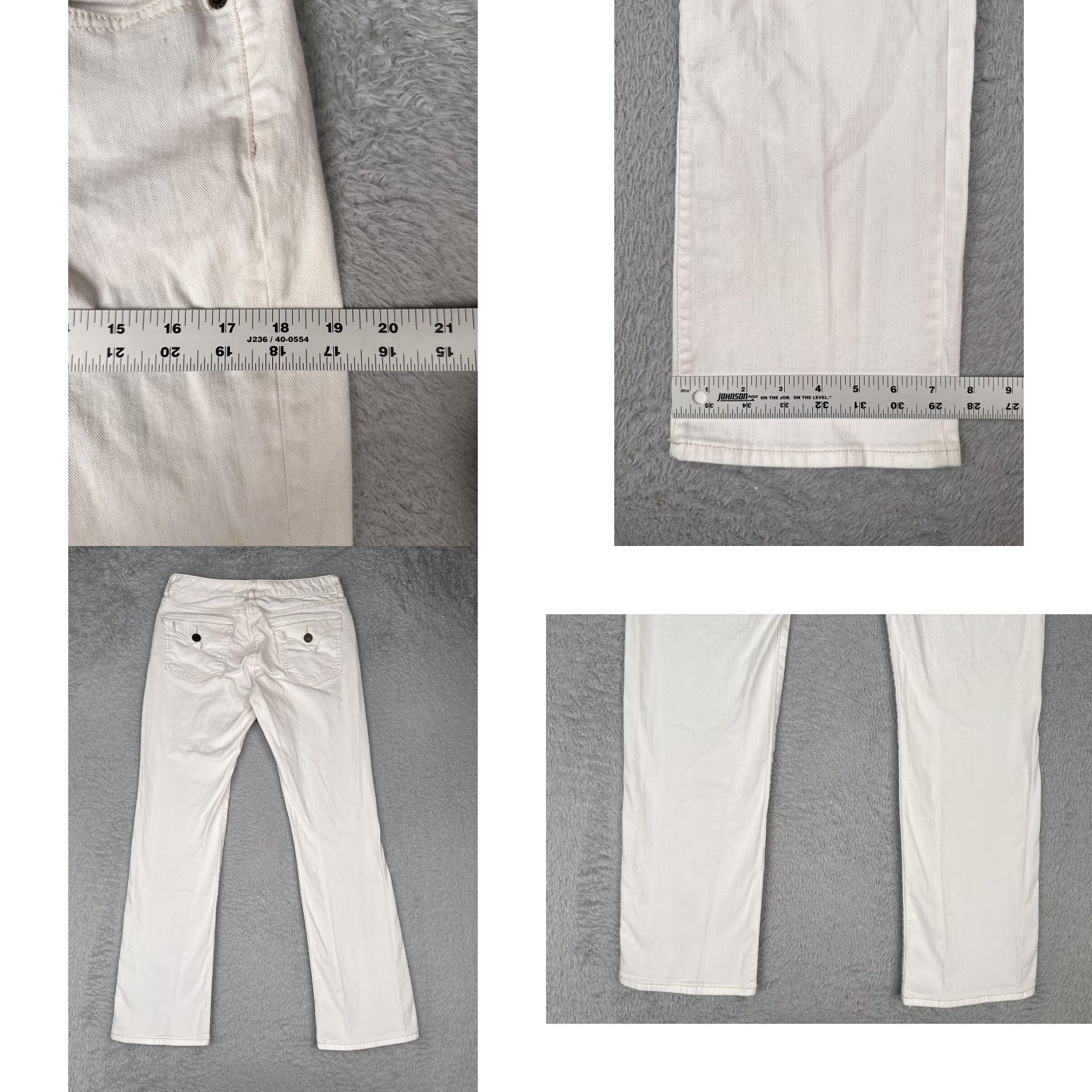 Gap Gap Jeans Womens 8A White Curvy Straight Stretch Denim Casual Mid Rise 28x29 Size 30" / US 8 / IT 44 - 9 Thumbnail