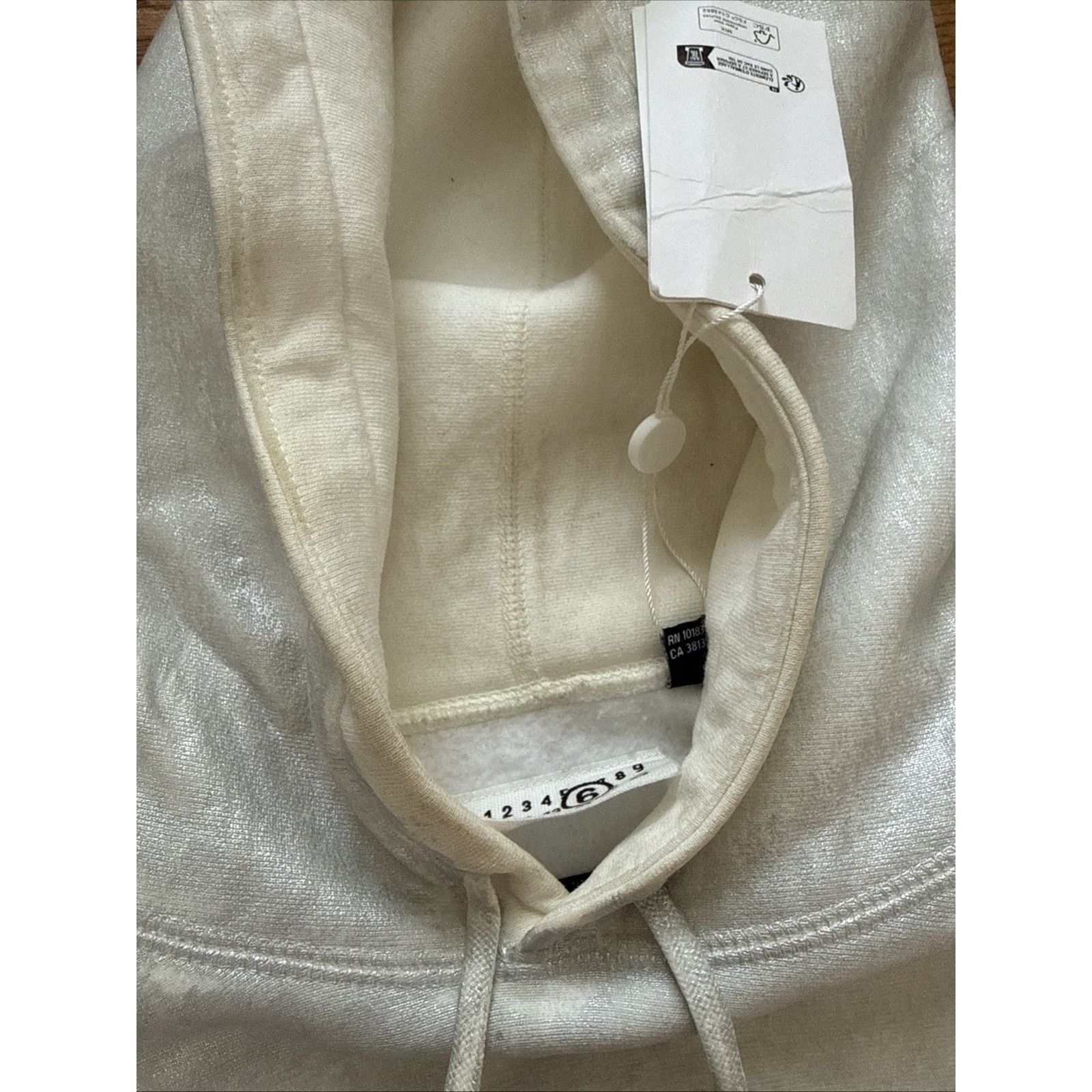 Supreme Supreme MM6 Maison Margiela Foil Box Logo Hooded Sweatshirt Size US XL / EU 56 / 4 - 8 Thumbnail
