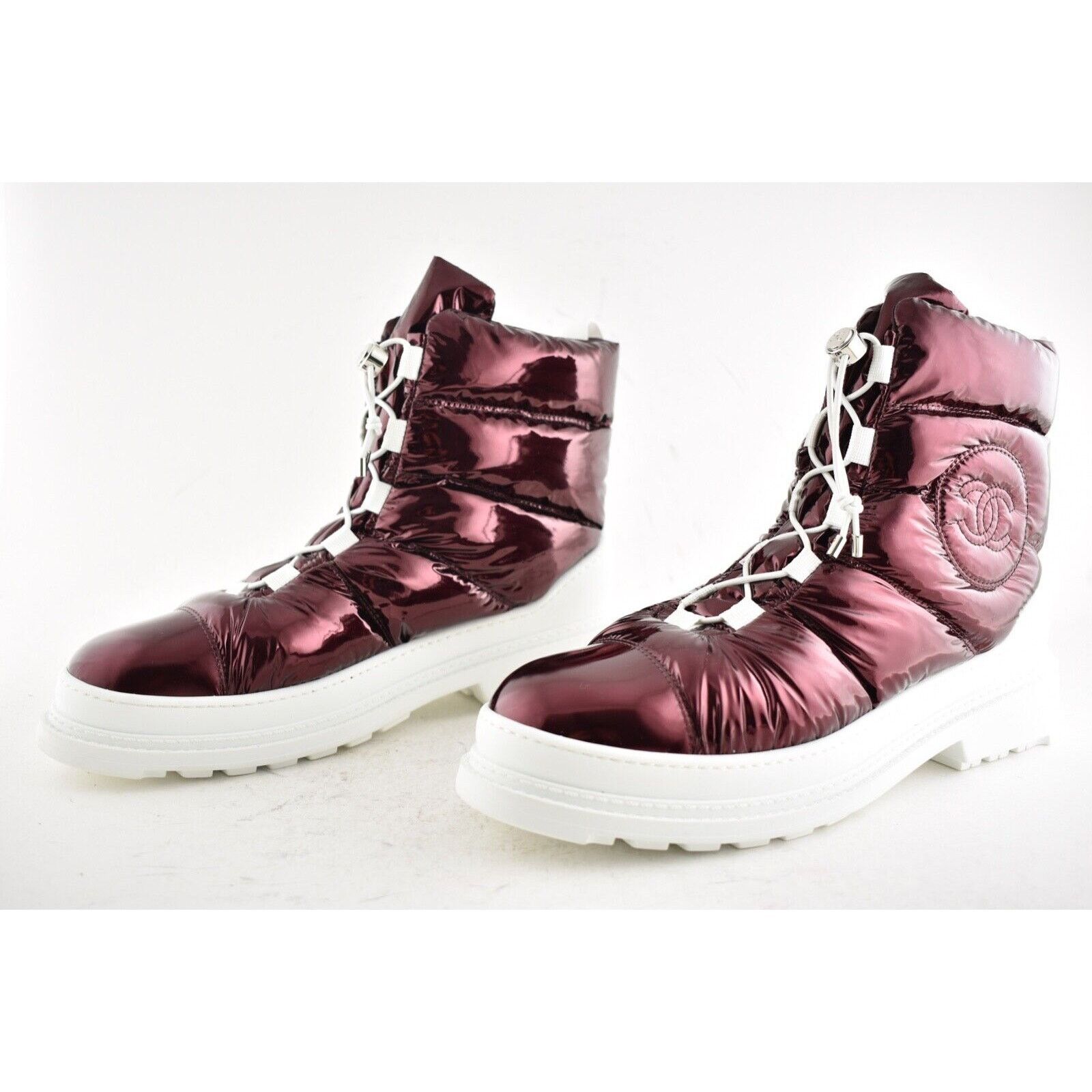 Chanel Chanel 18K Red Metallized Fabric CC Logo Snow Winter Size US 12 / IT 42 - 7 Thumbnail