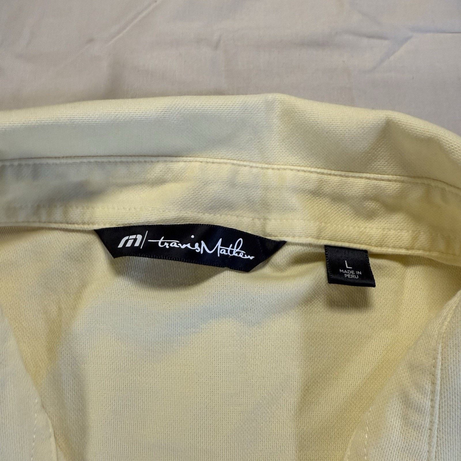 TravisMathew Travis Mathew doTERRA Performance Polo Mens Large Yellow Size US L / EU 52-54 / 3 - 3 Thumbnail