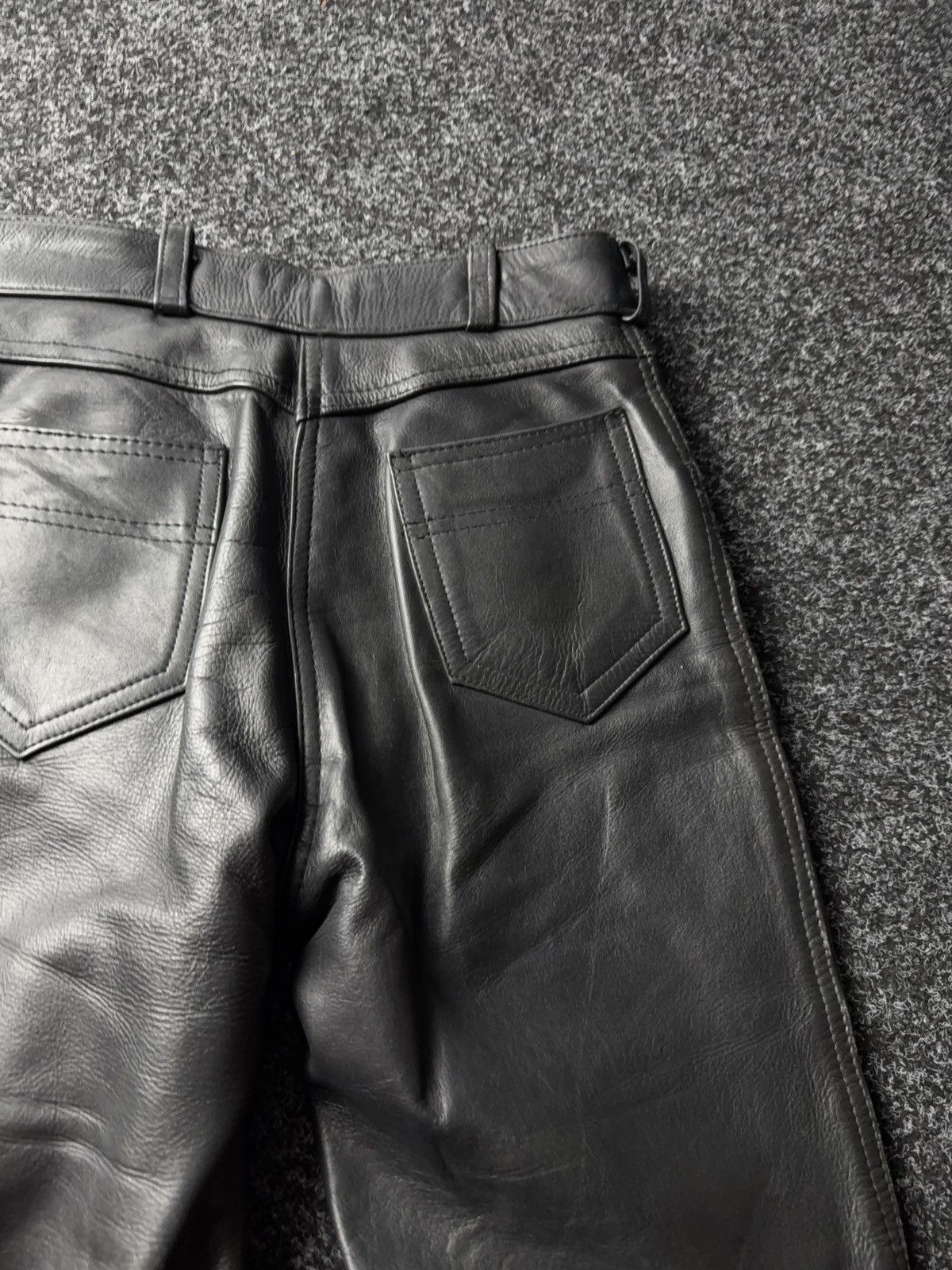 Leather Y2K Vintage Leather Pants Opium Style Alt Biker USA Rare Size US 28 / EU 44 - 19 Thumbnail