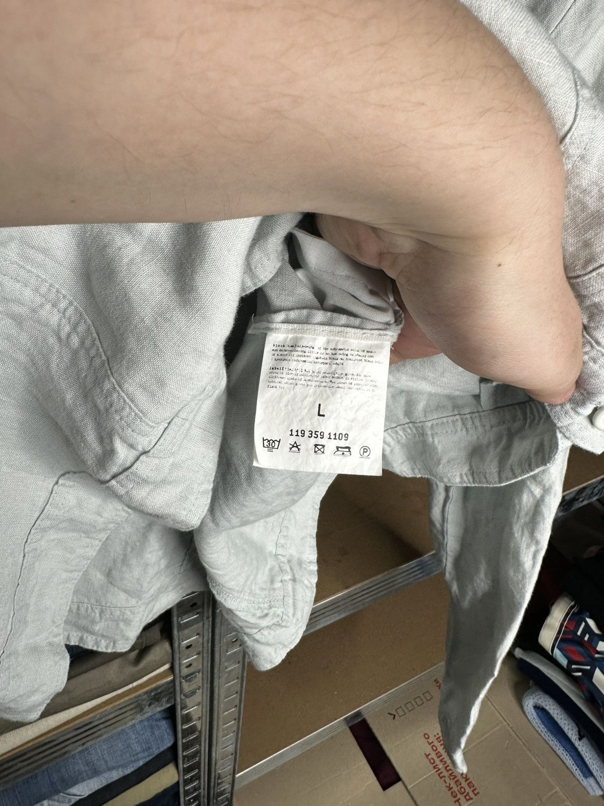 Rundholz Rundholz Black Label Light Grey 100% Linen Jacket Size L Size L / US 10 / IT 46 - 5 Thumbnail