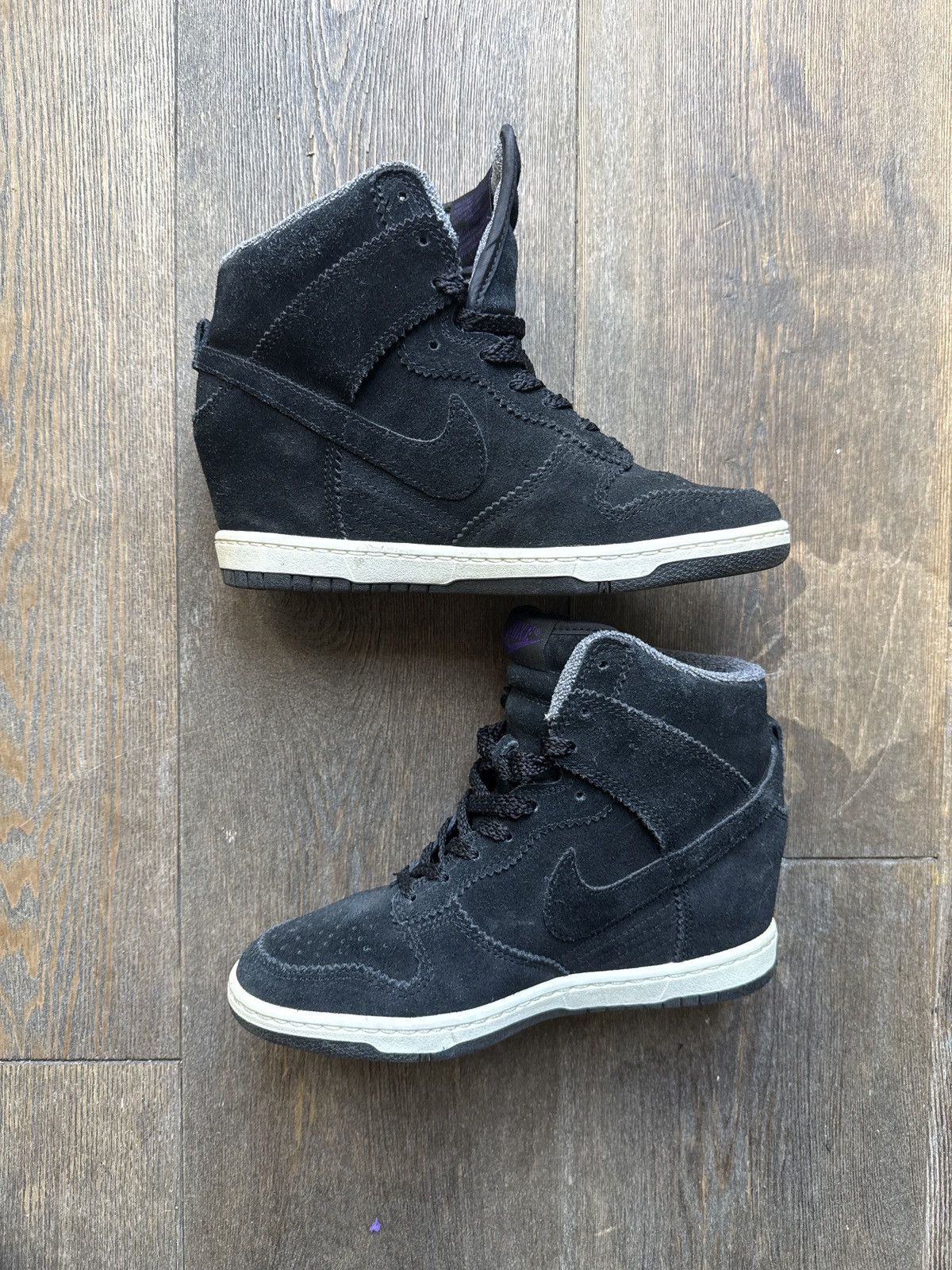 Nike 2012 Black Suede Nike Sky High Dunks 7.5 Size US 7.5 / IT 37.5 - 6 Thumbnail