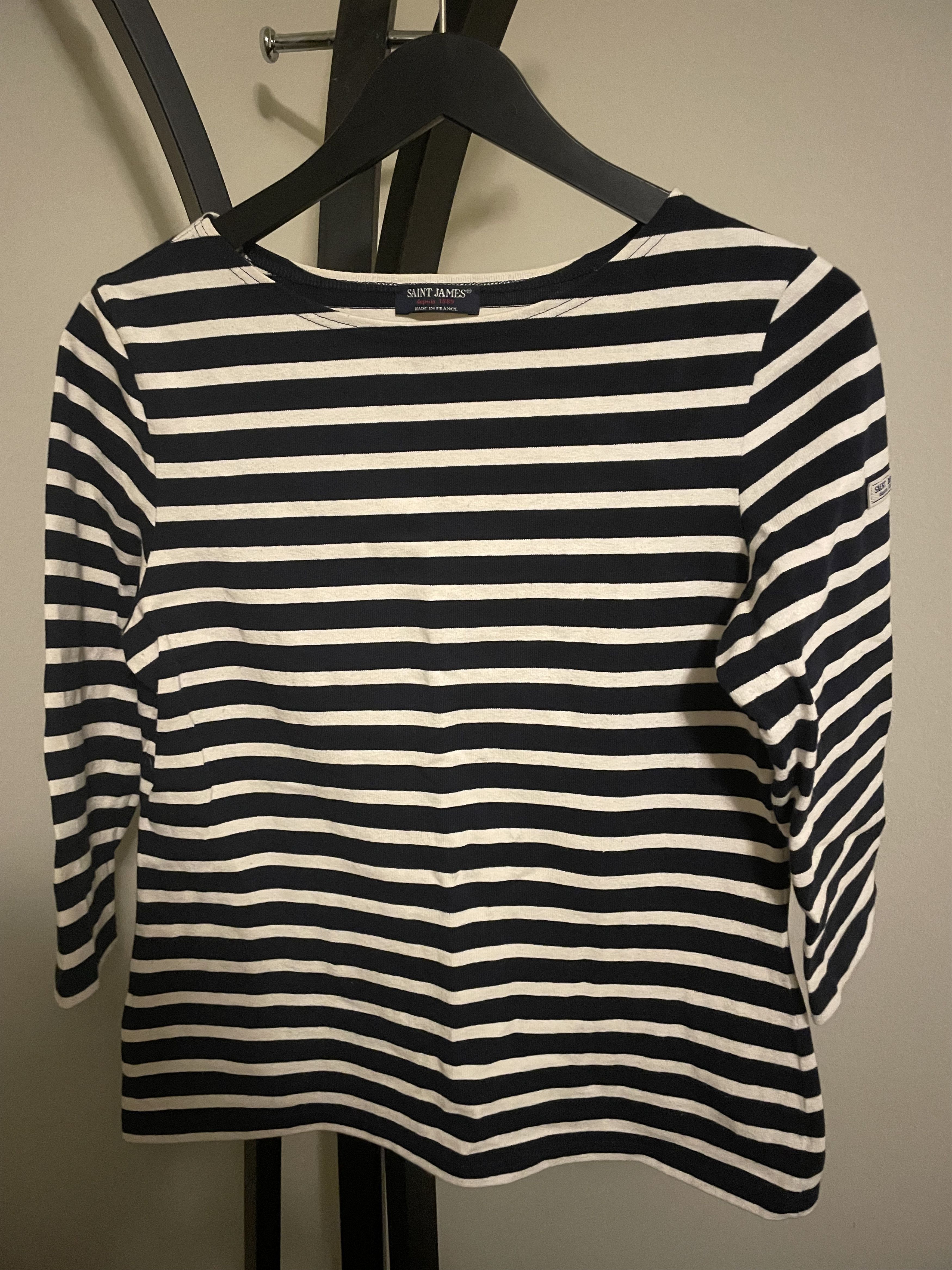 Saint James Saint James Galathée II Breton Striped Top - ¾ Sleeve Size M / US 6-8 / IT 42-44 - 1 Thumbnail