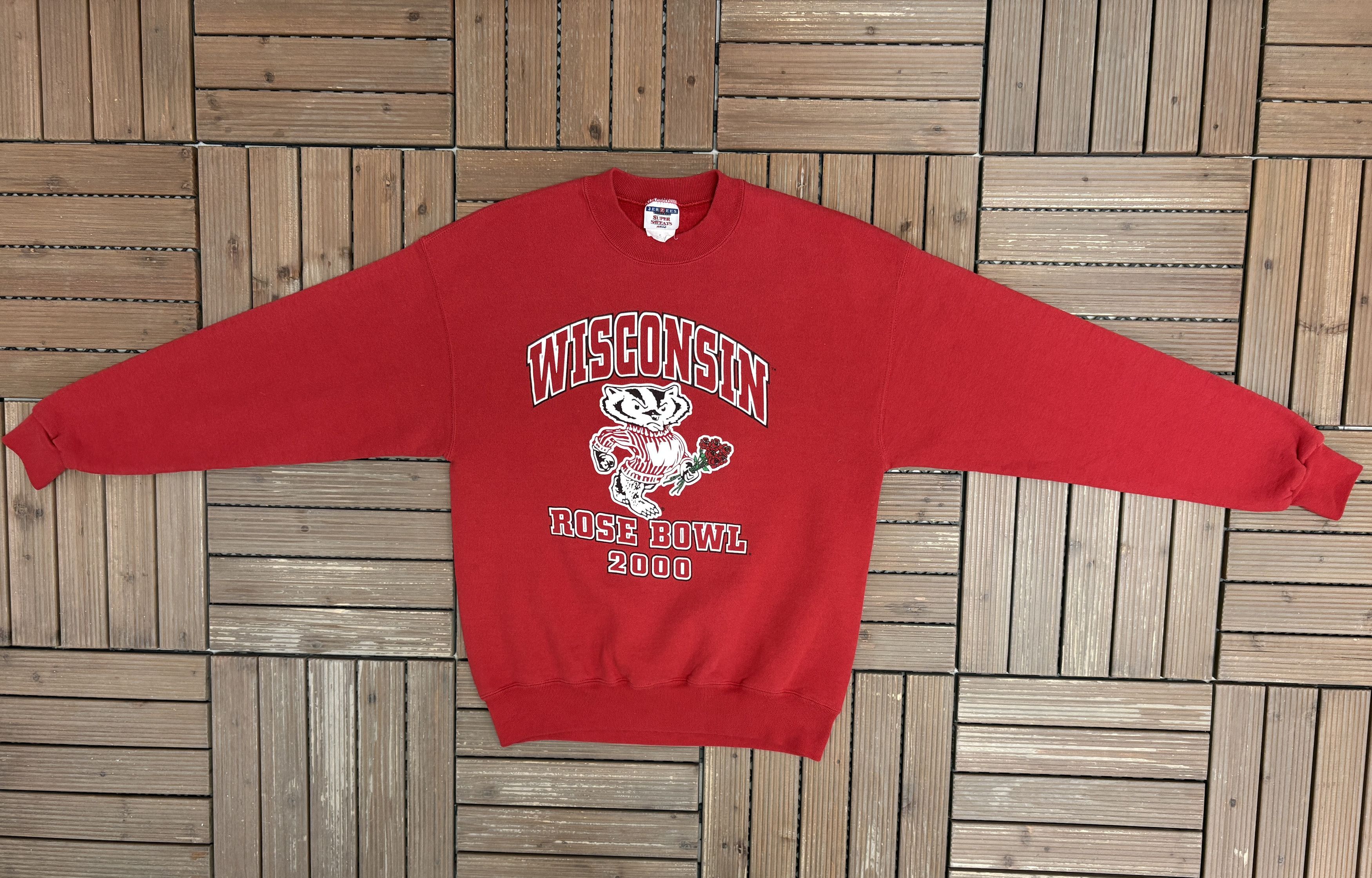 Vintage Wisconsin Badgers Rose Bowl 2000 Vintage Crewneck Sweater Size US M / EU 48-50 / 2 - 5 Thumbnail