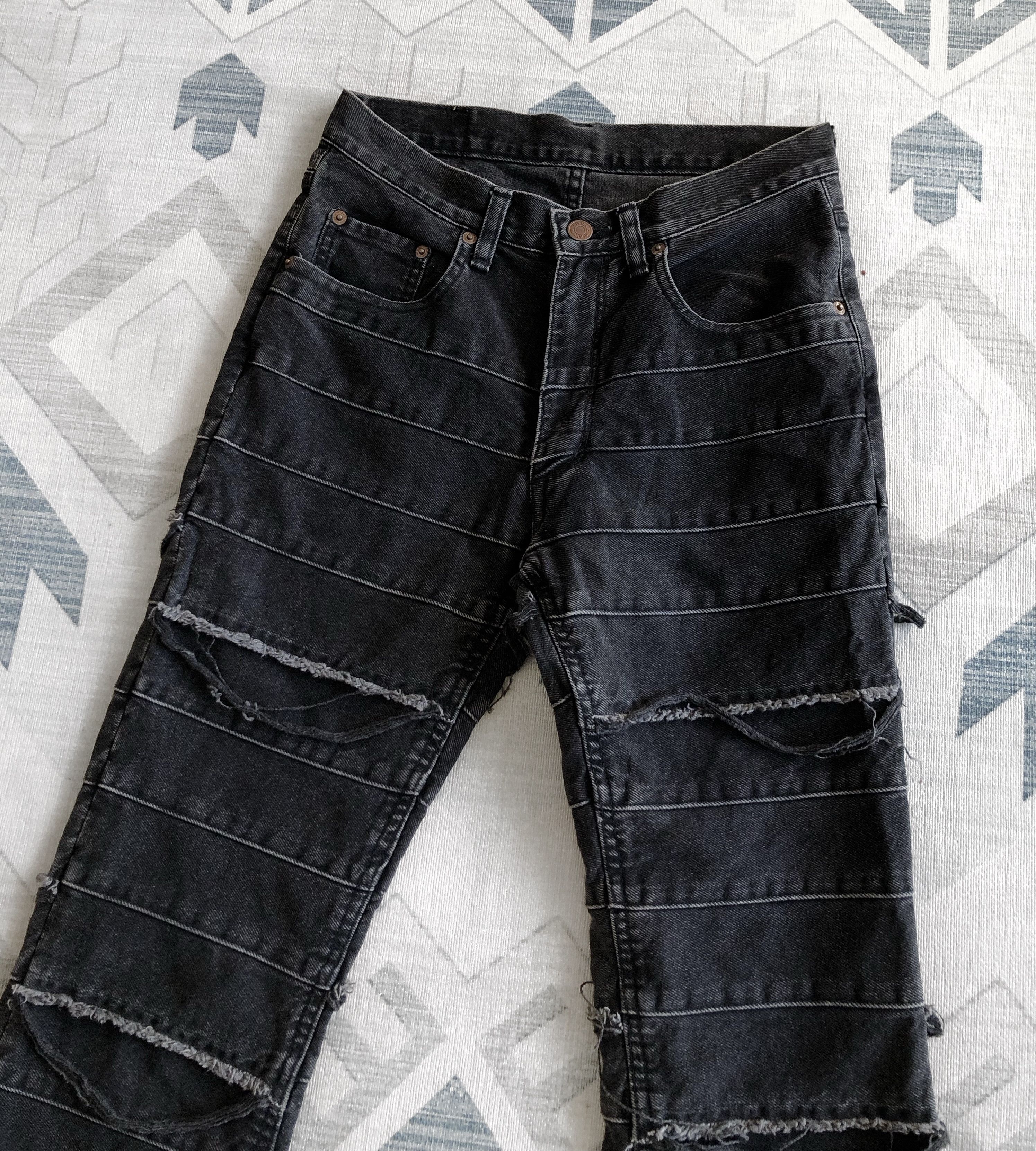 Hysteric Glamour ARCHIVE🔥RARE 90’S HAGI PATCHWORK FLARE KINKY JEANS Size 28" / US 6 / IT 42 - 8 Thumbnail
