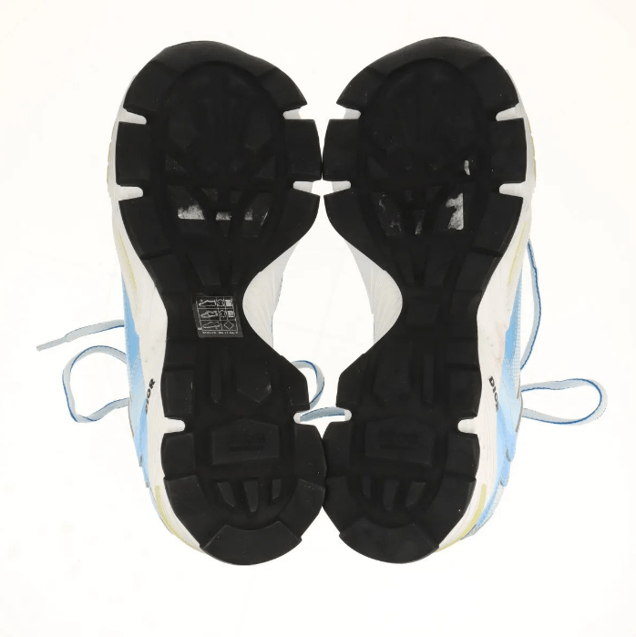 Dior CD1 Leather Fabric Men's Sneakers Blue x White Size US 8 / EU 41 - 8 Thumbnail