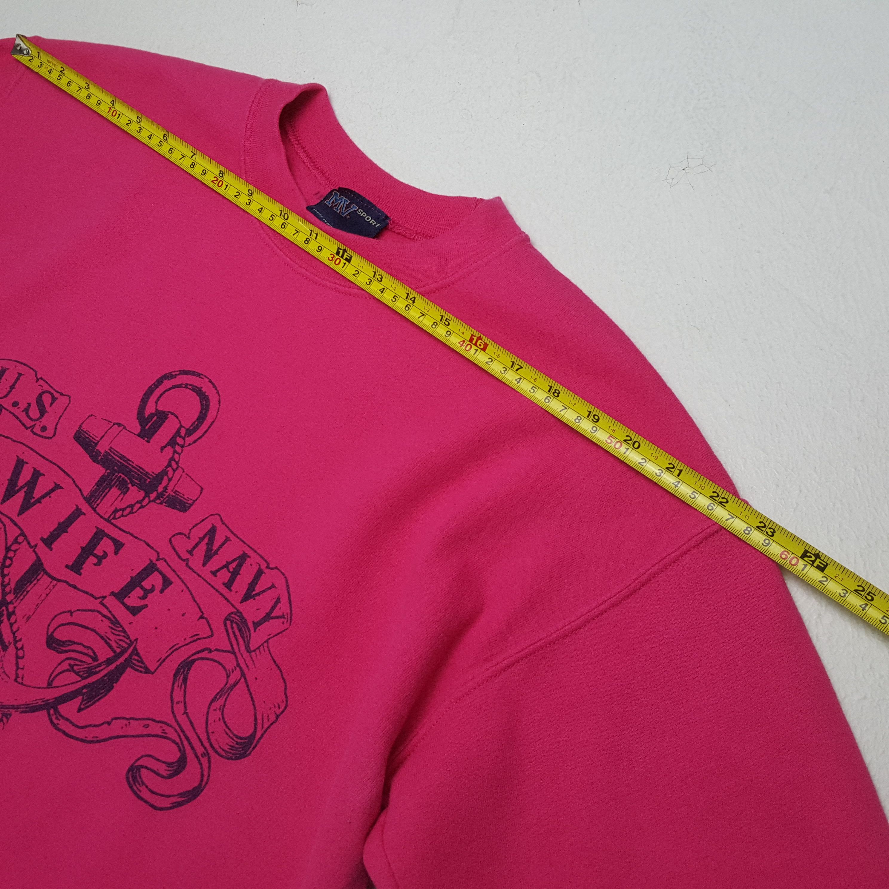 Old Navy × Vintage US NAVY WIFE Center Design Sweatshirt Size US M / EU 48-50 / 2 - 4 Thumbnail