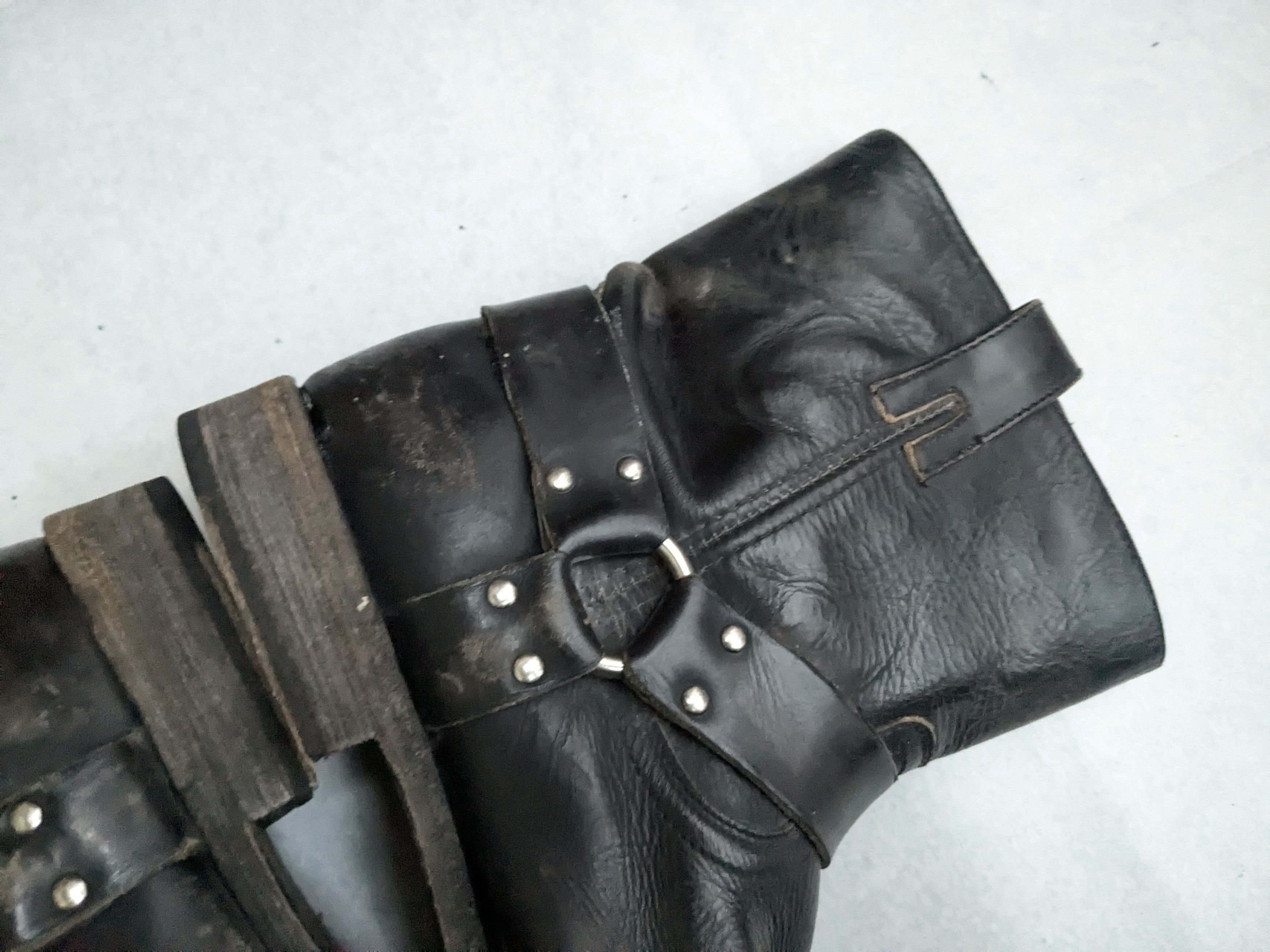 Frye Frye Harness Boots Brown 13 M Leather Buckle Size US 13 / EU 46 - 10 Thumbnail
