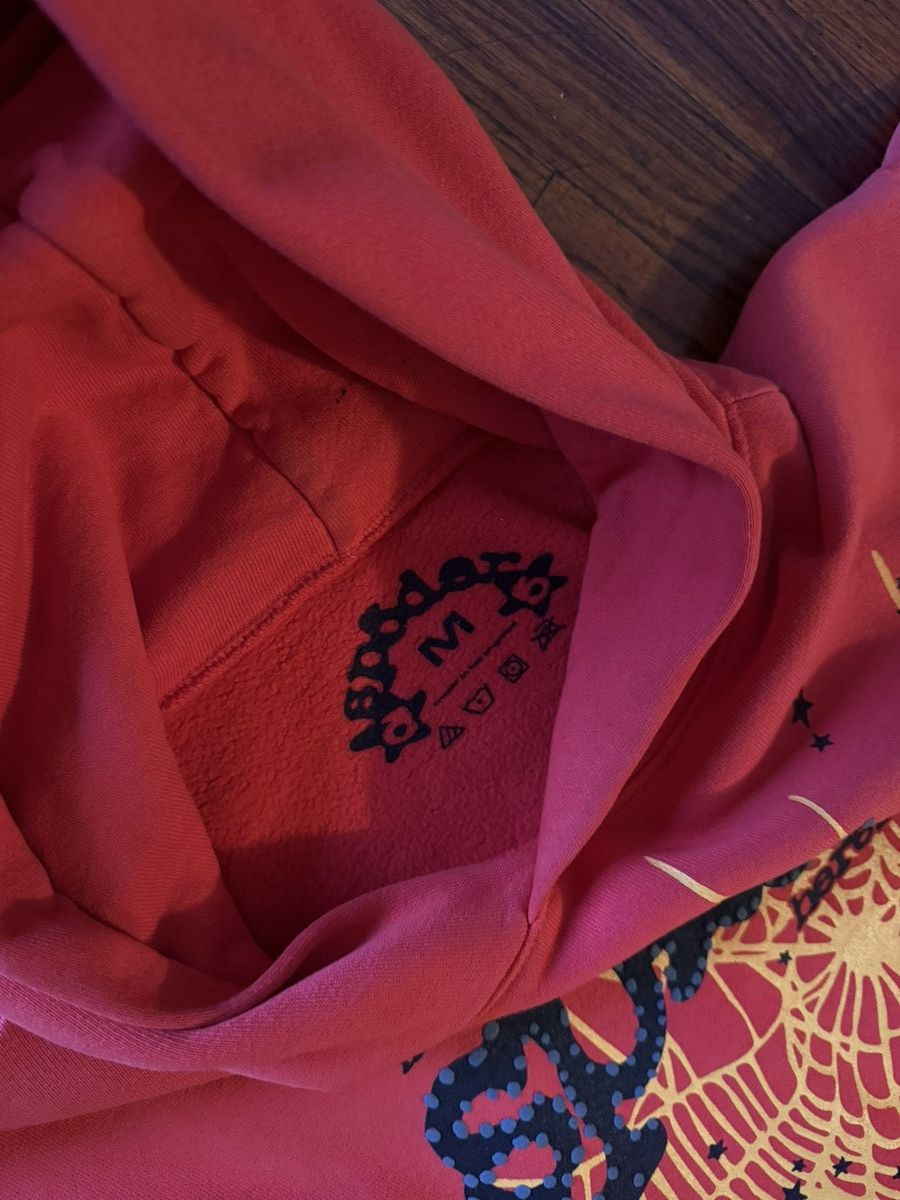 Sp5der SP5DER PUNK V2 RED HOODIE Size US M / EU 48-50 / 2 - 5 Thumbnail