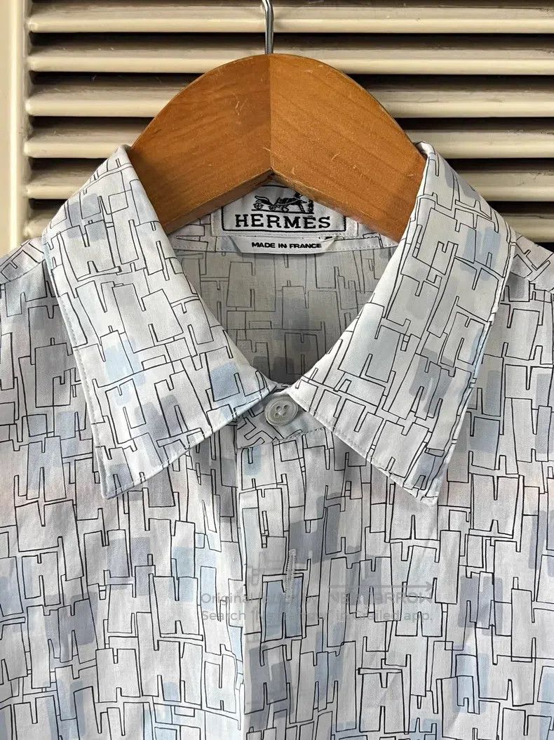 Hermes Hermes size 37 Men's shirt Size US M / EU 48-50 / 2 - 3 Thumbnail