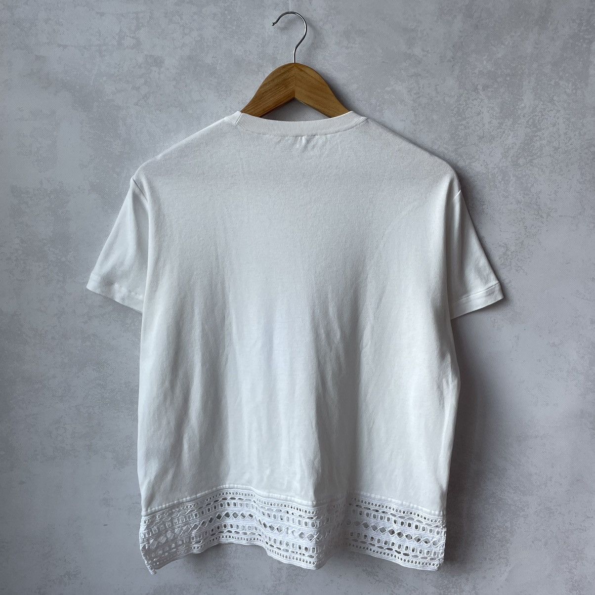 Loro Piana Loro Piana Lace Detail Silk Collar T-Shirt Size L / US 10 / IT 46 - 6 Thumbnail