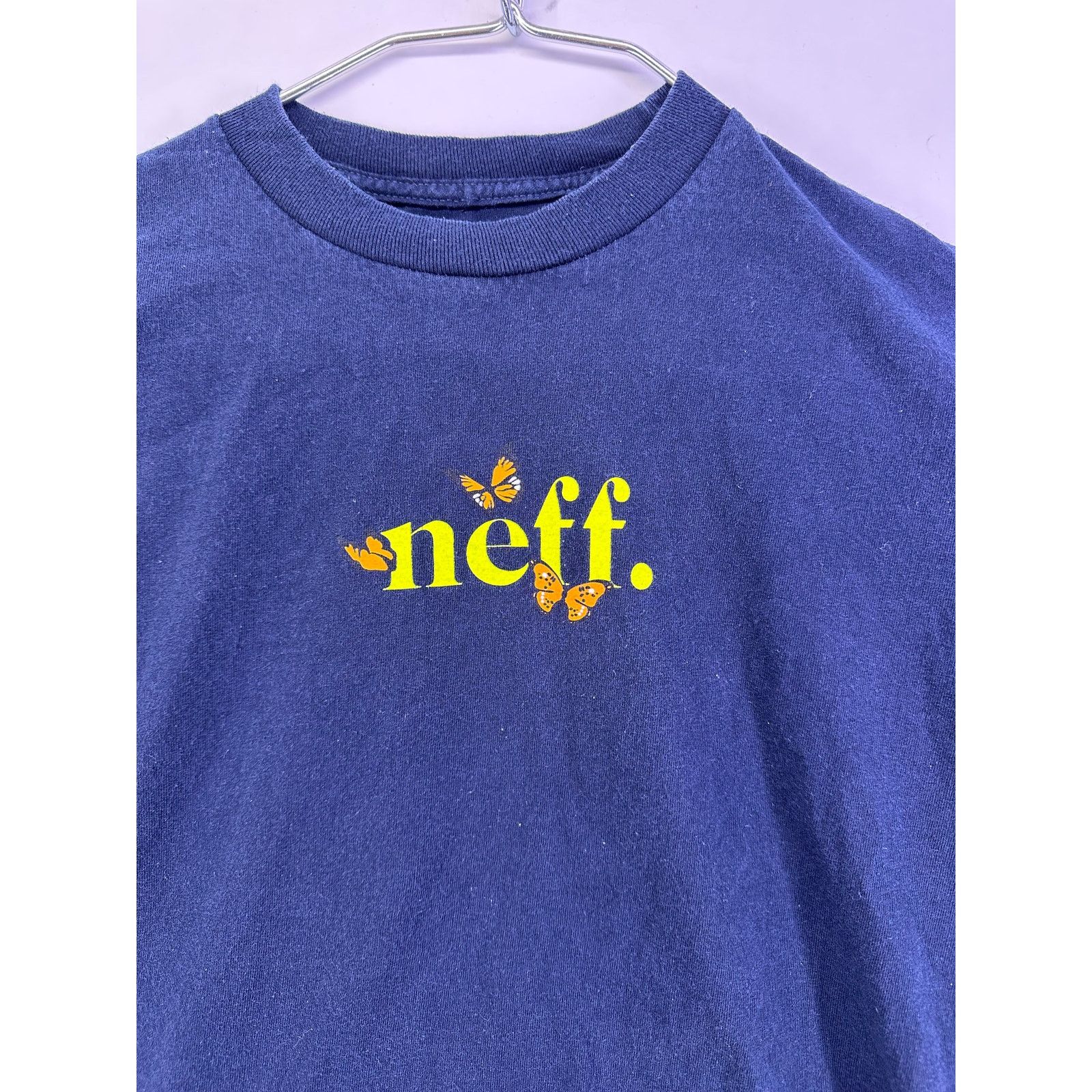 NEFF Neff Navy Monarch Butterfly Front Print Shirt Size Medium Size US M / EU 48-50 / 2 - 5 Thumbnail