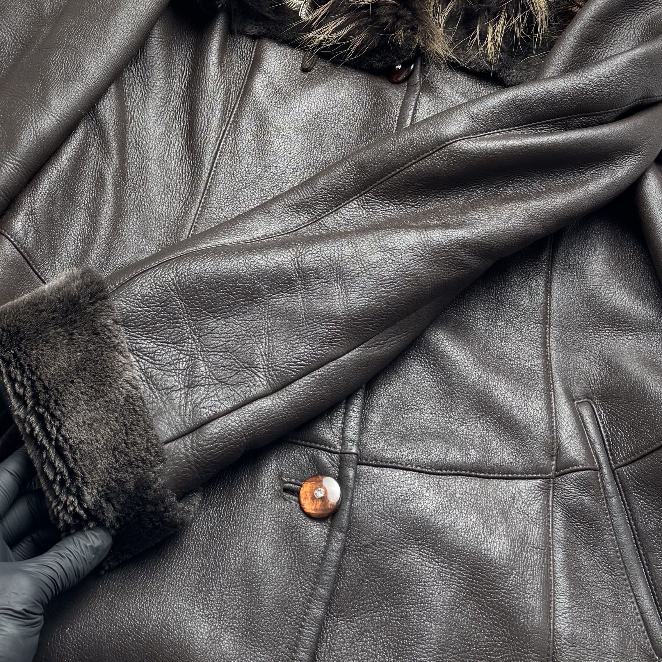 Y2K Real Sheepskin Coat(V351)