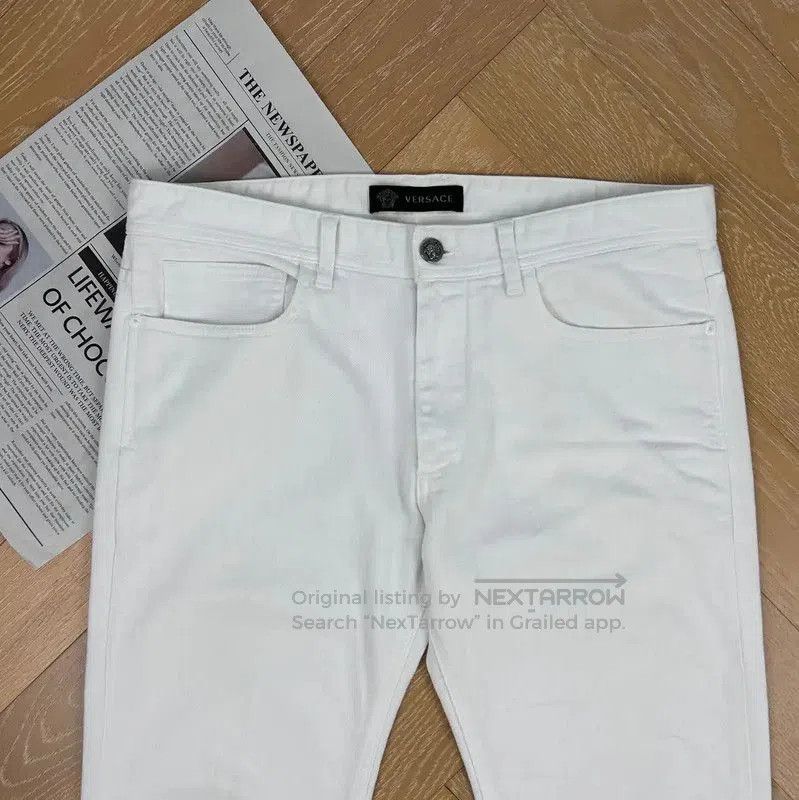 Versace Versace Casual White Denim Pants for Men . Size US 34 / EU 50 - 7 Thumbnail