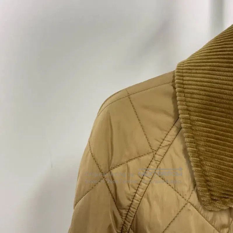 Burberry Burberry Yellow Cotton Women's Jacket. Size M / US 6-8 / IT 42-44 - 3 Thumbnail